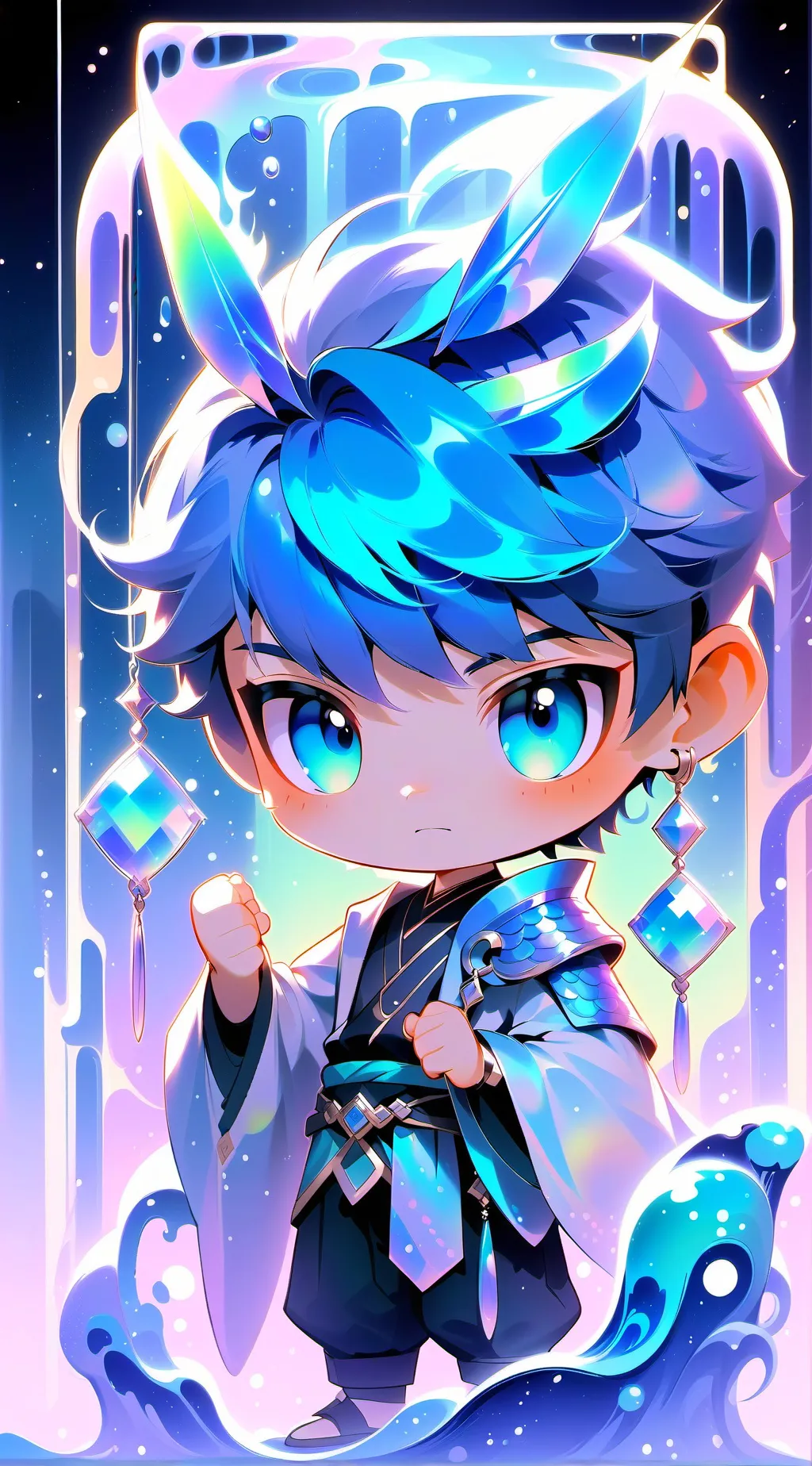 ai character: Christophe  background