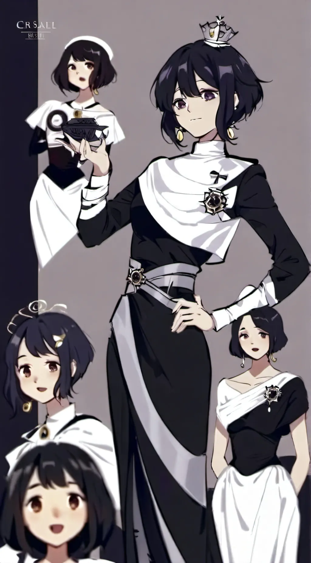 ai character: Miss Circle 💎✨ background