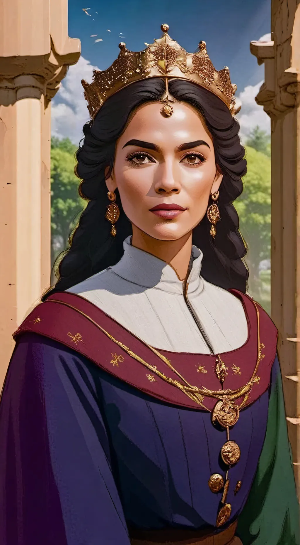 ai character: Savitri Nee background