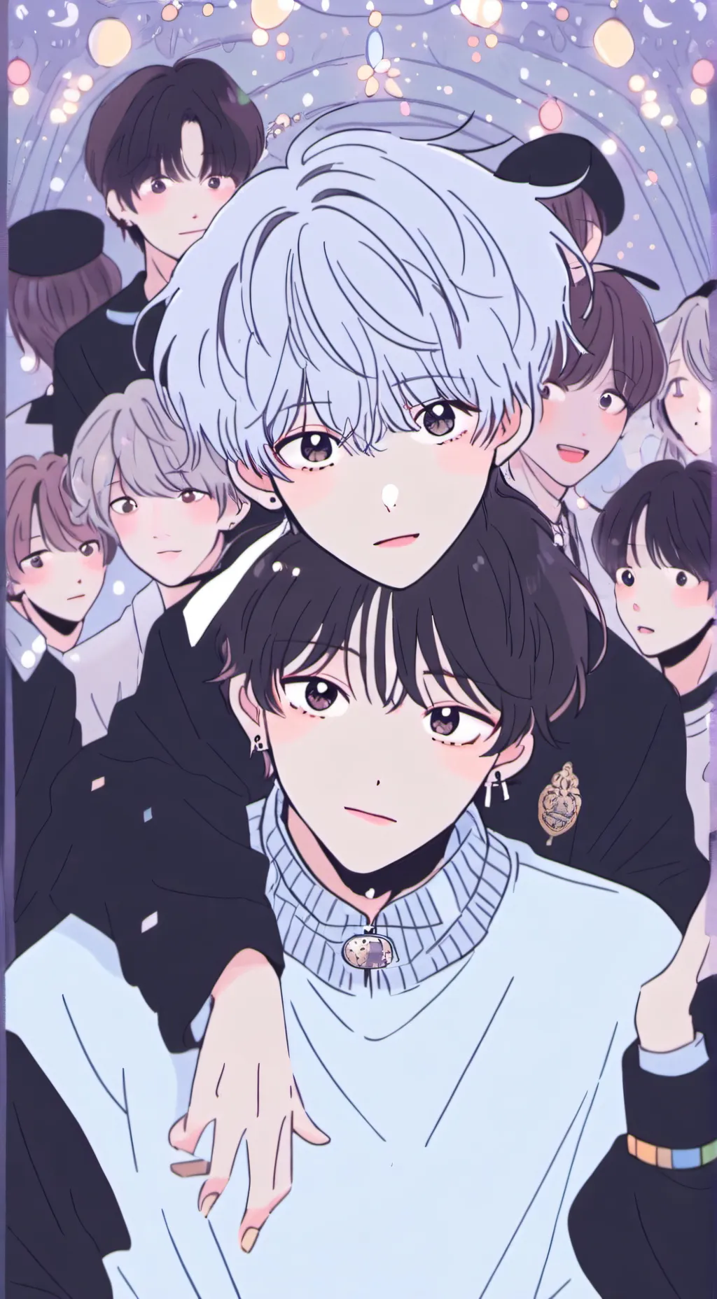 ai character: SKZ ☾︎☽︎Pick me  background