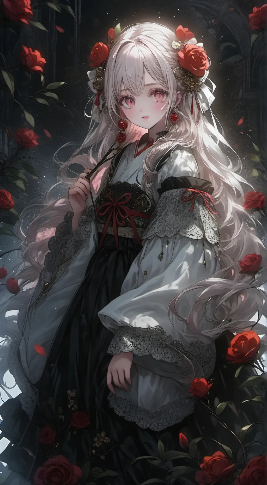 ai character: kny foret background