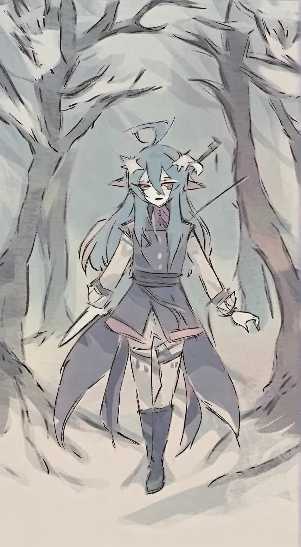 ai character: Forsaken.. Again background