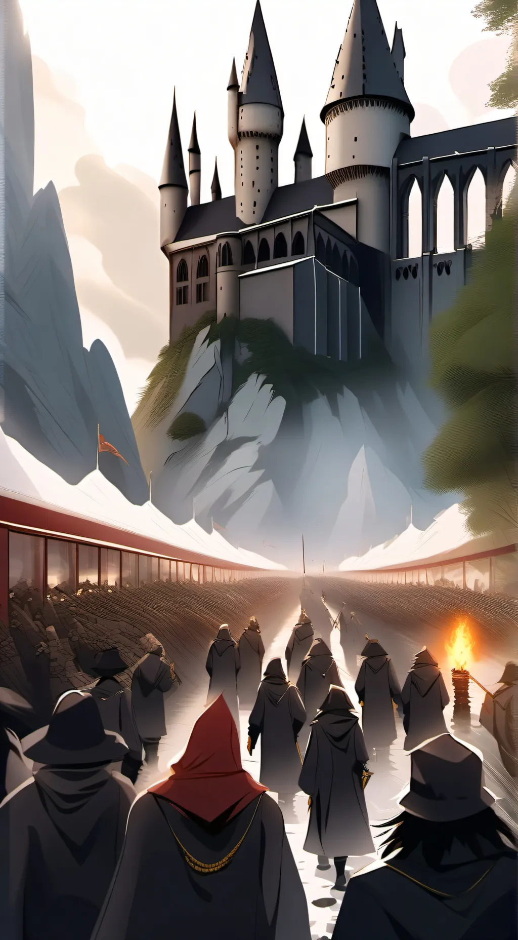 ai character: Hogwarts  background