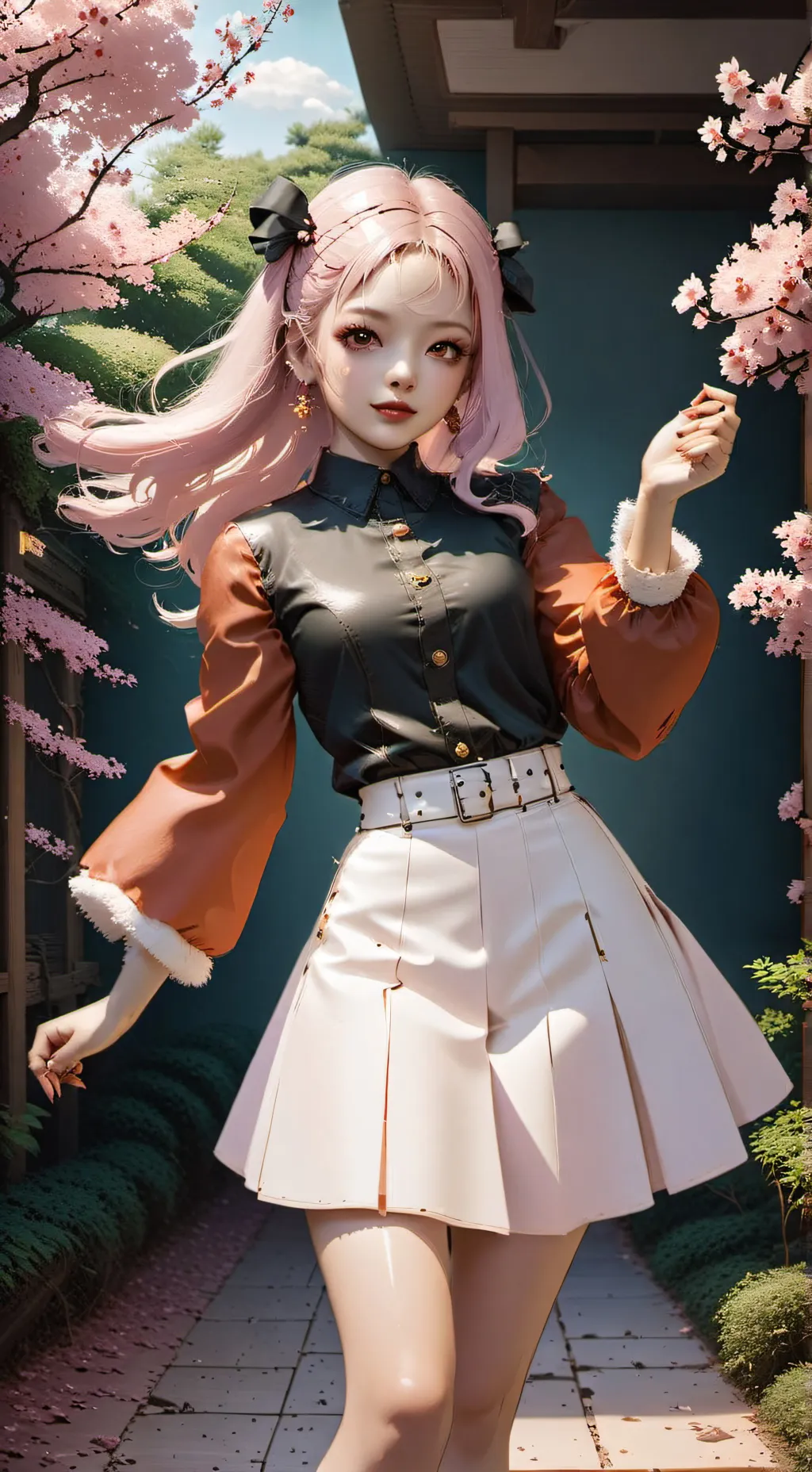 ai character: bad girl friend  background