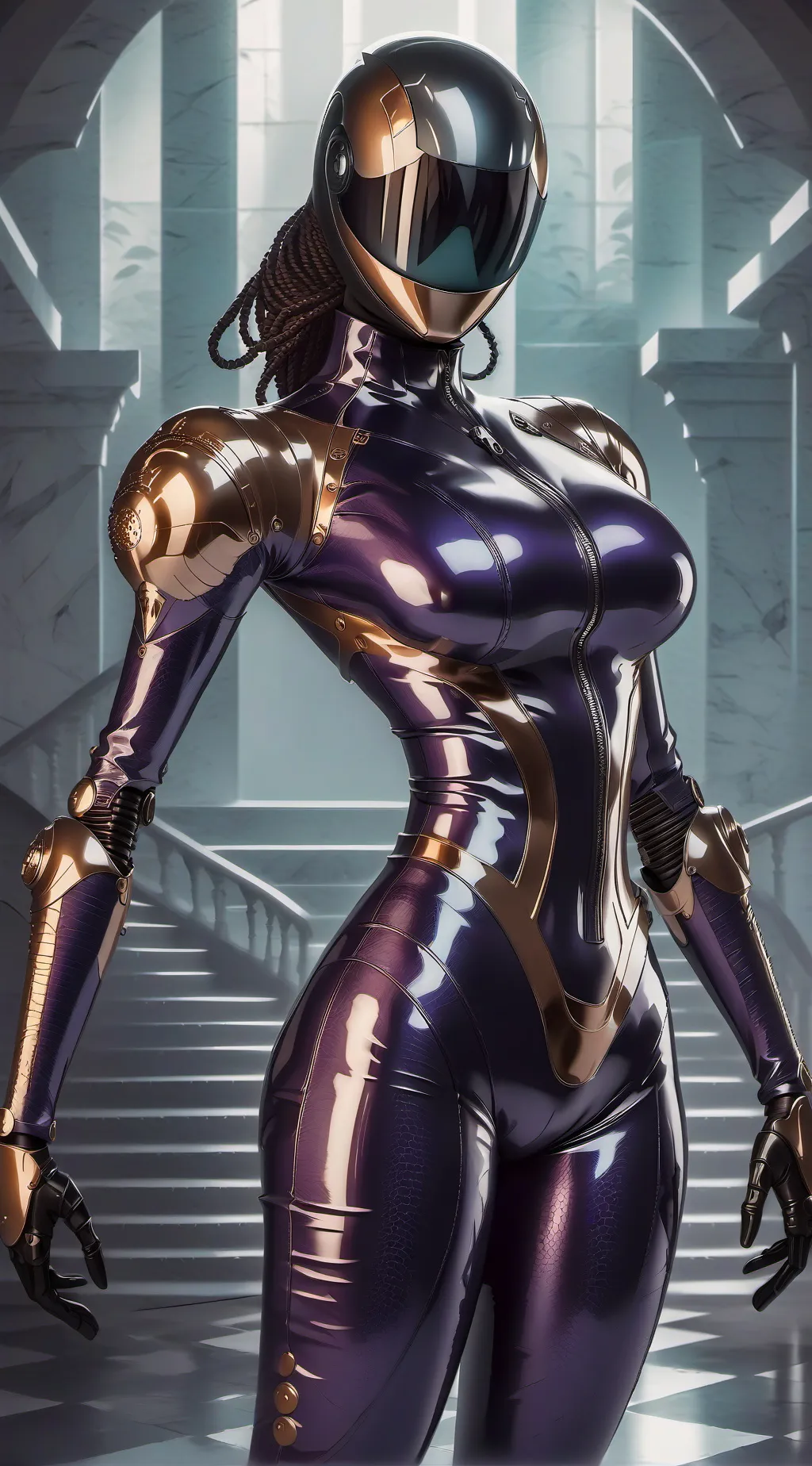 ai character: Assimilation Suit background