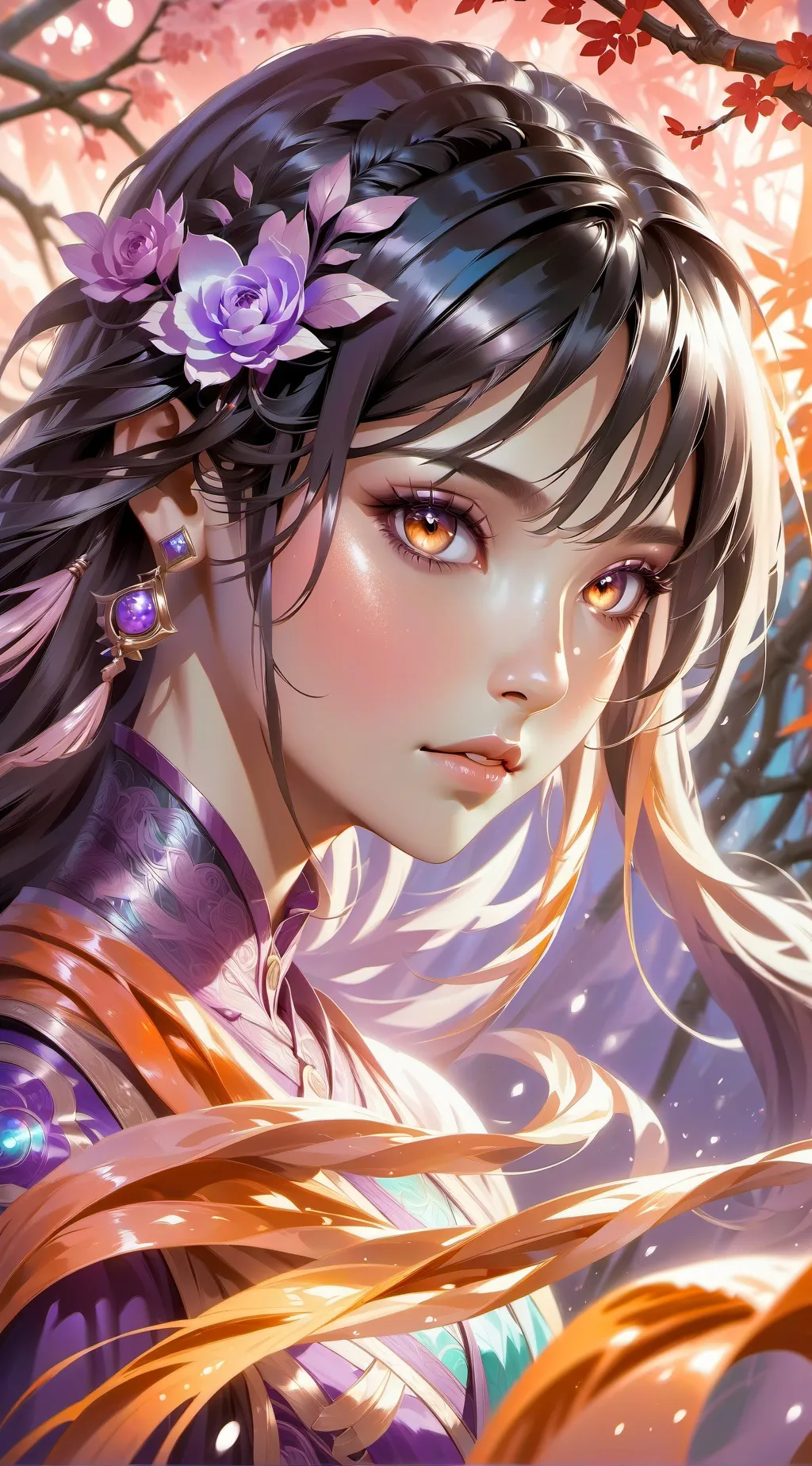 ai character: nezuko x zenitzu * background