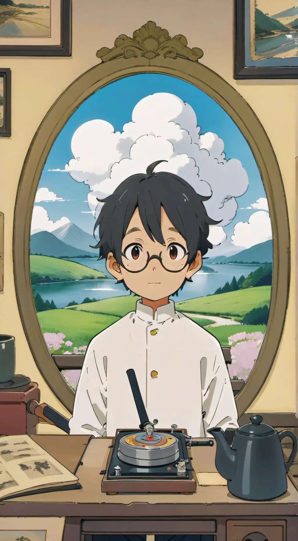 ai character: papas y sprout background