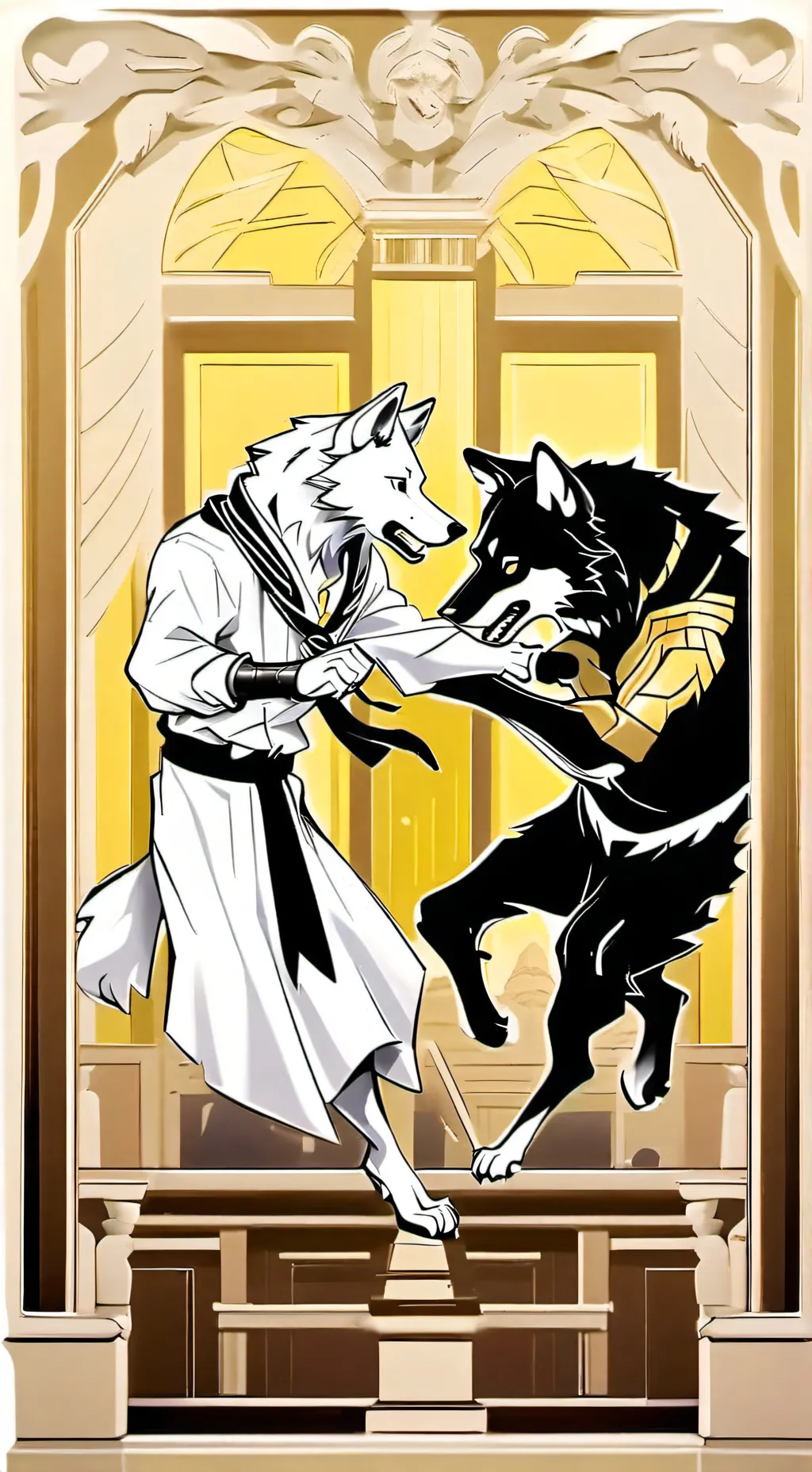 ai character: Battle of brainrot background