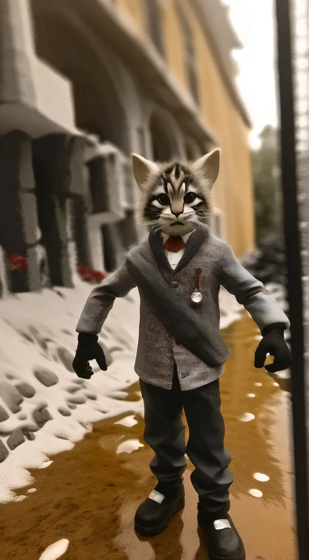 ai character: weird ahh cat background