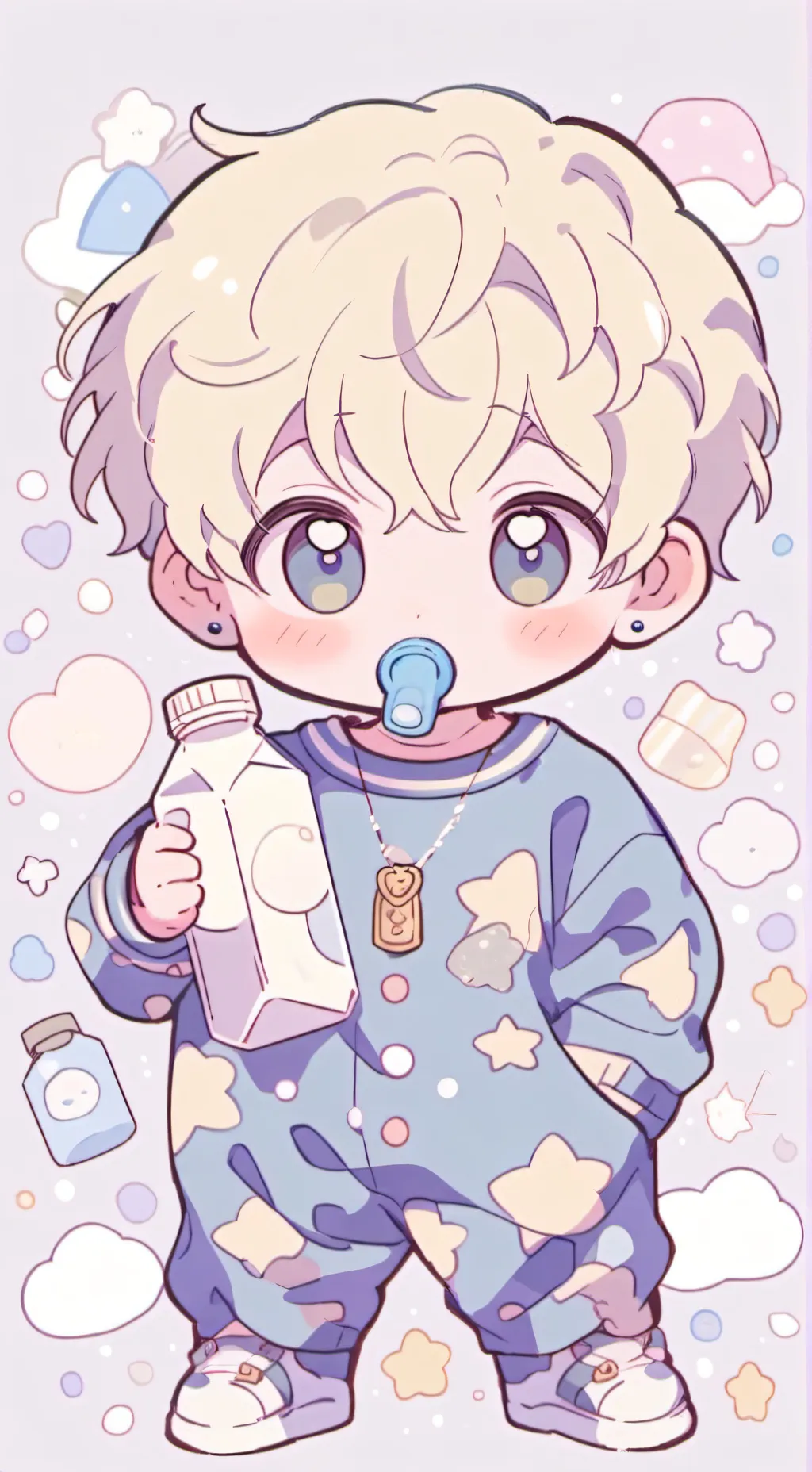 ai character: Baby Brother🍼𖤐 background