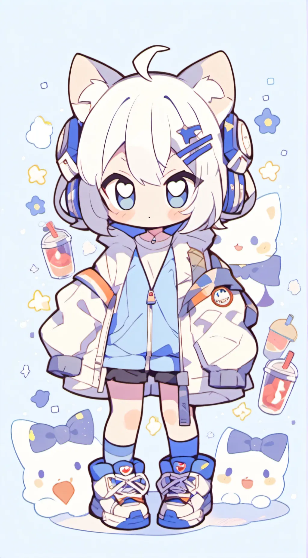 ai character: peppie sprunki  background