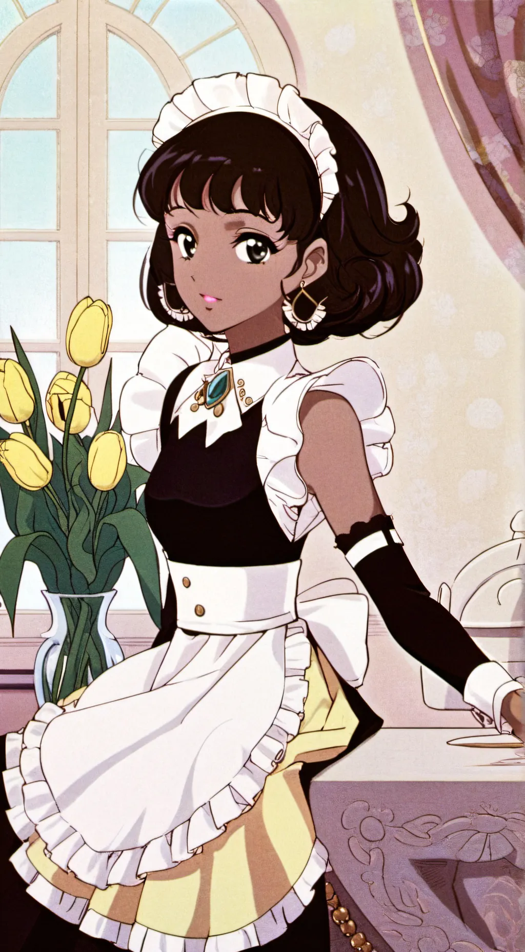 ai character: Tulip background