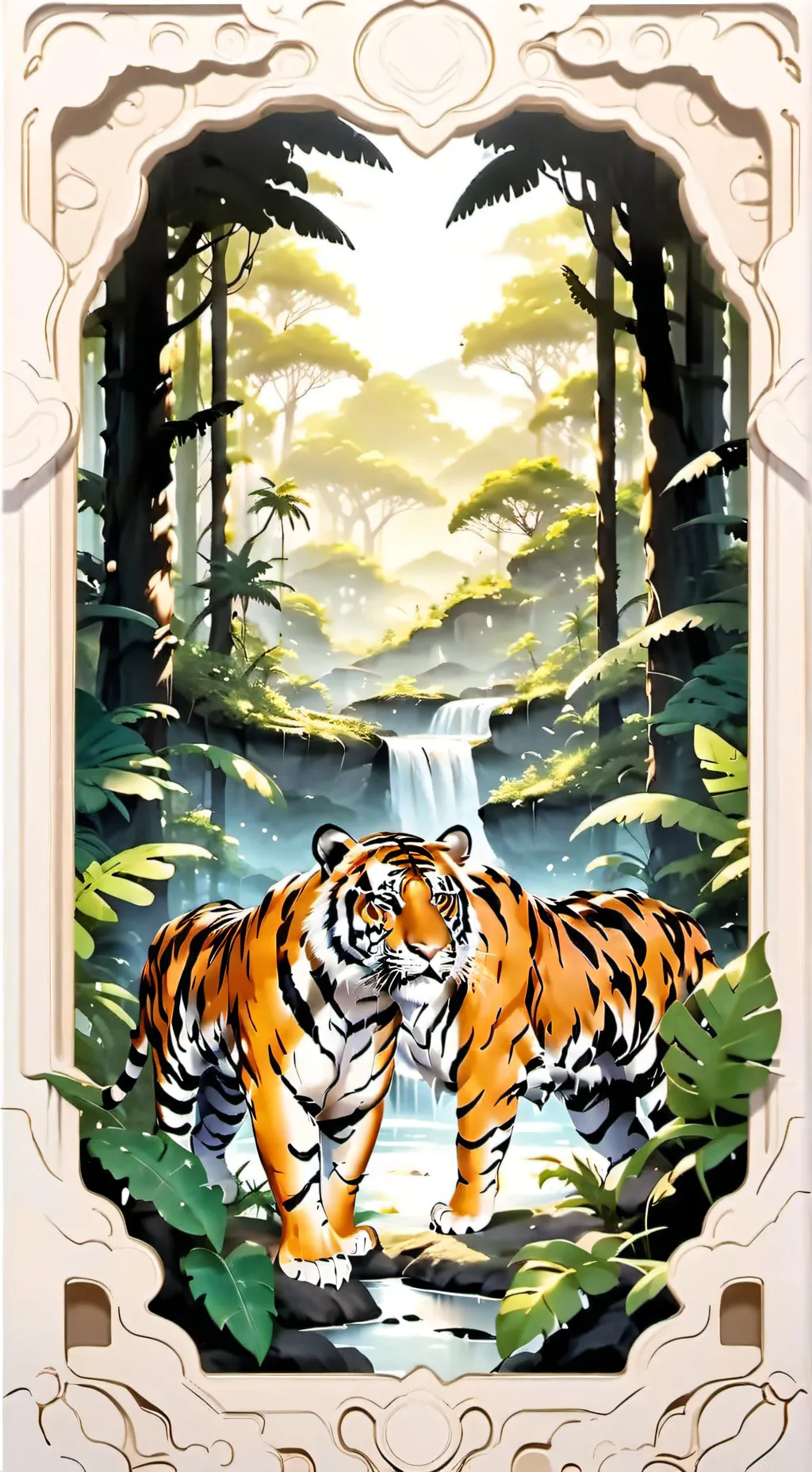 ai character: The Jungle background