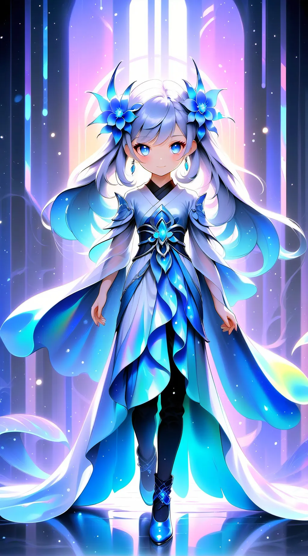 ai character: Moonflower background