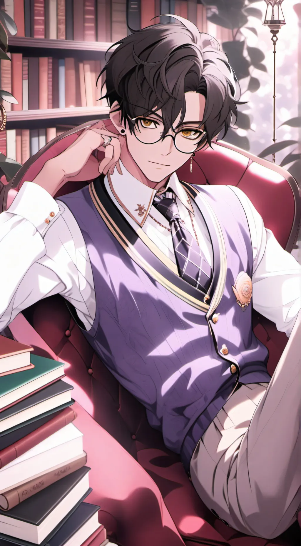 ai character: The librarian background