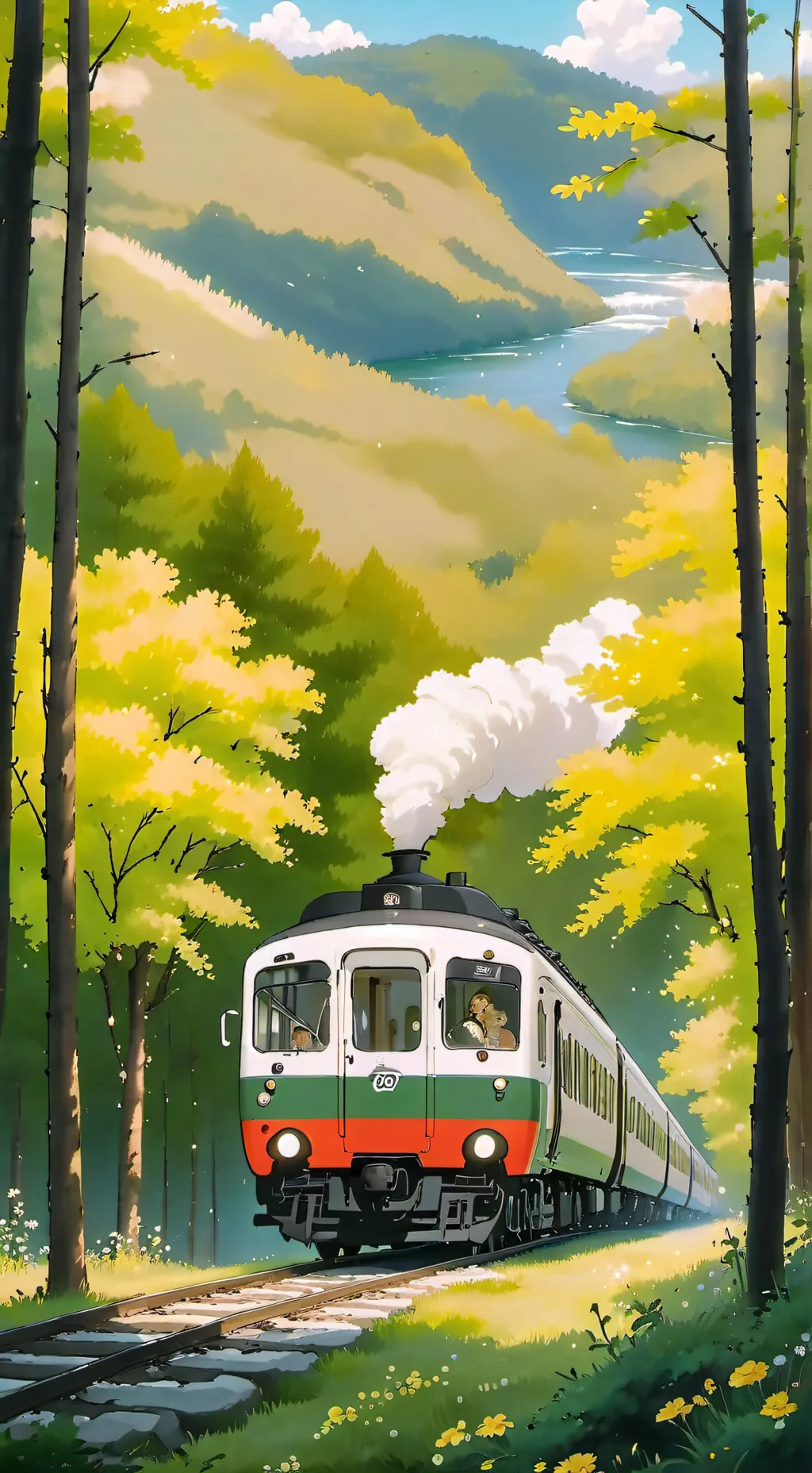 ai character: train trails # 1  background