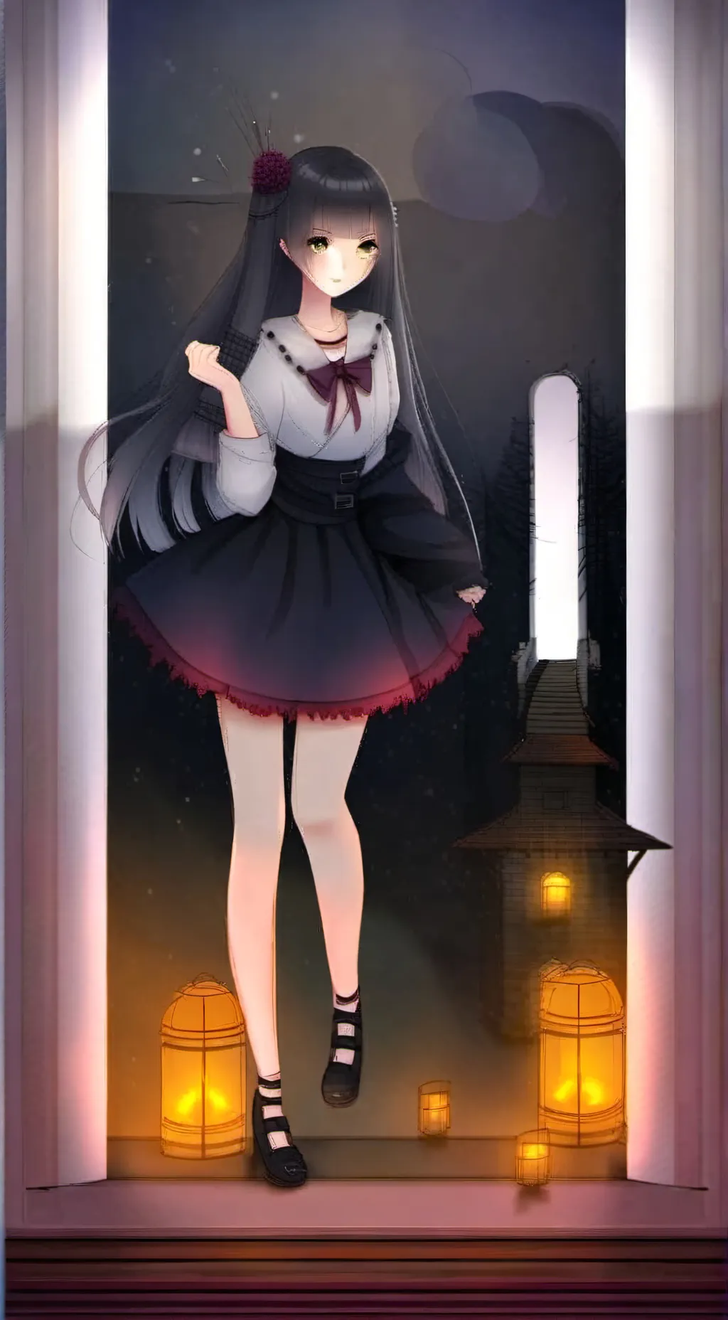 ai character: Jennie  background