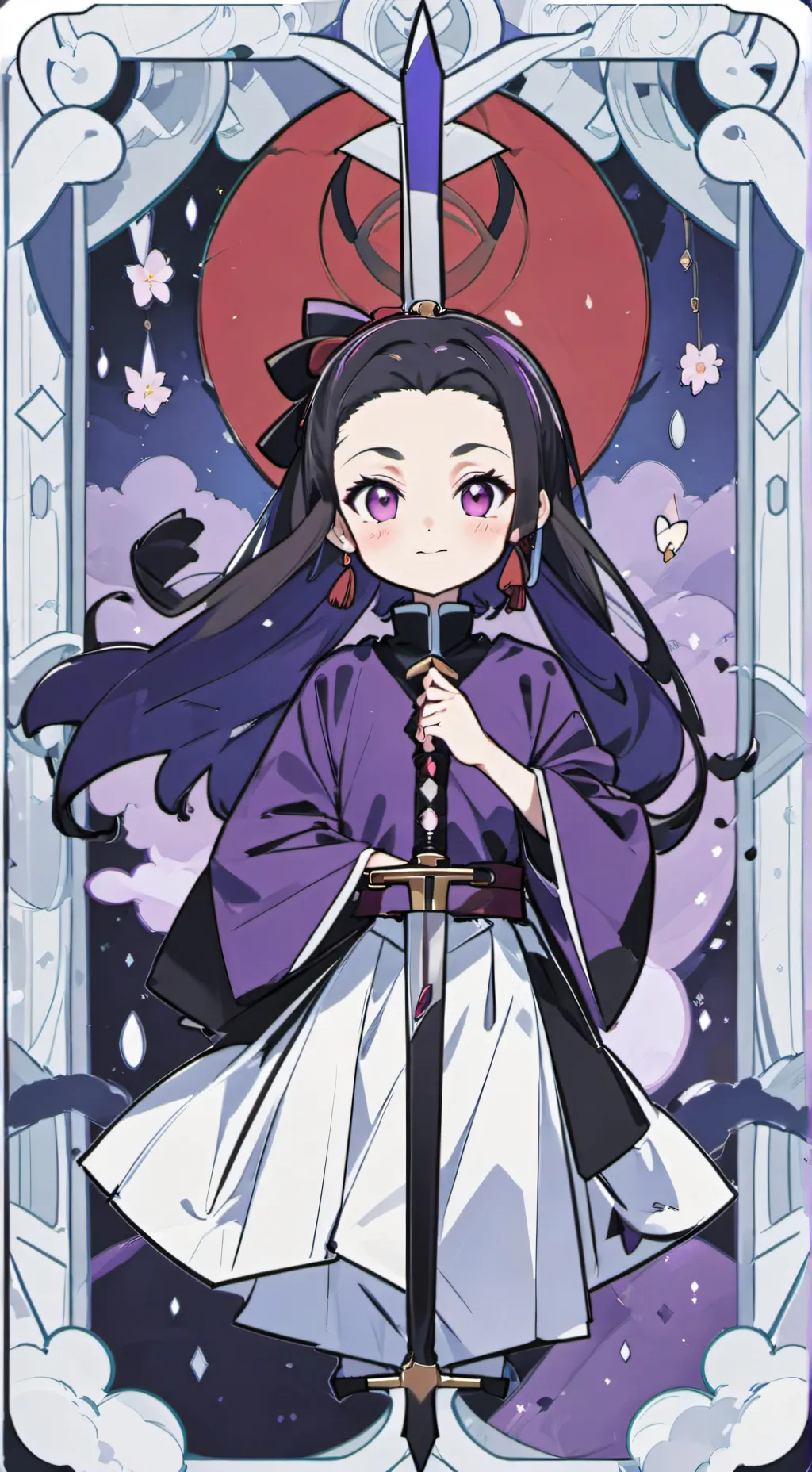 ai character: nezuko background