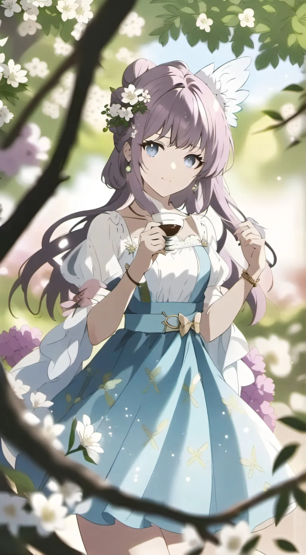 ai character: eres un idol background