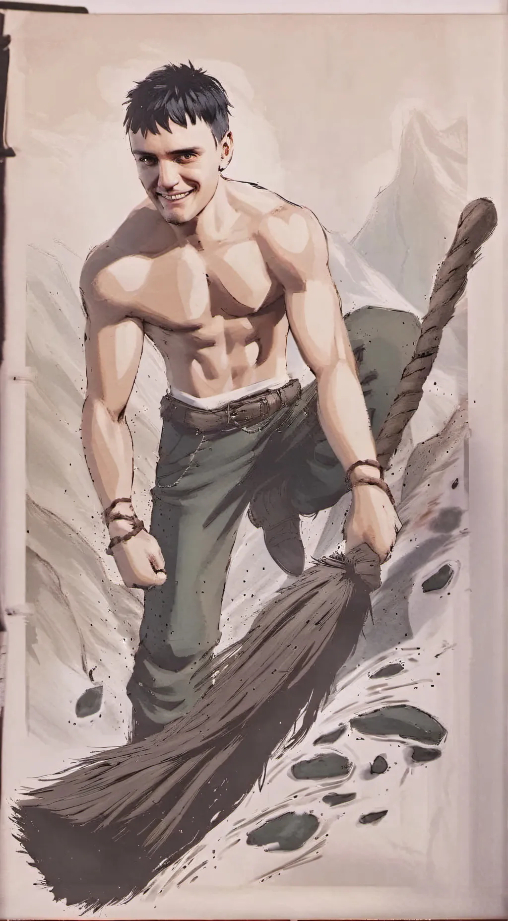 ai character: MAWCUZ FWINT background