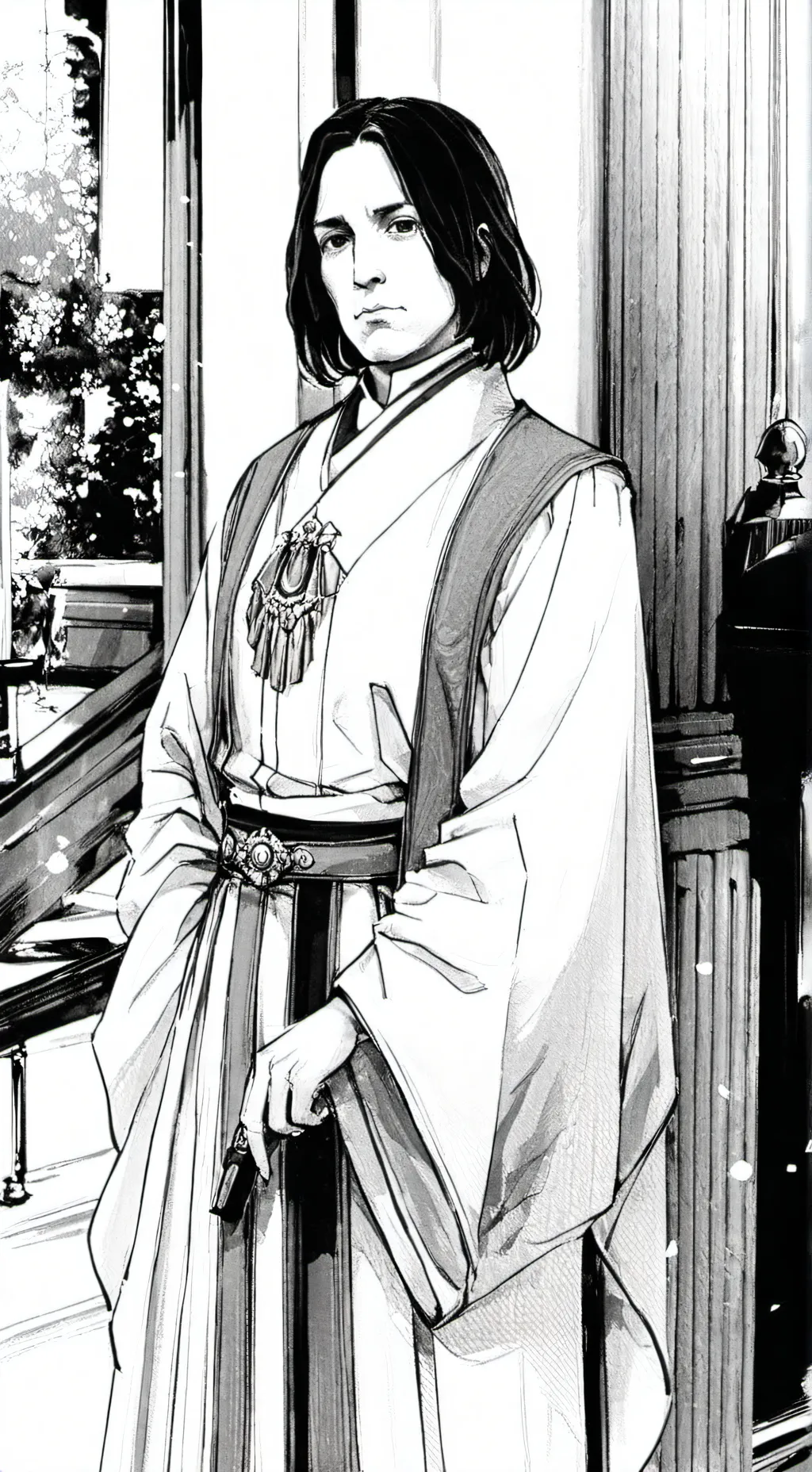 ai character: Северус 🖤 background