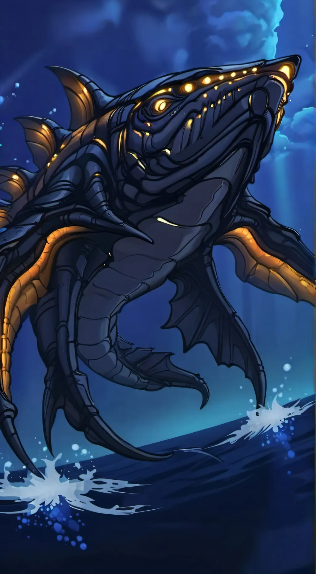 ai character: cod X Subnautica  background