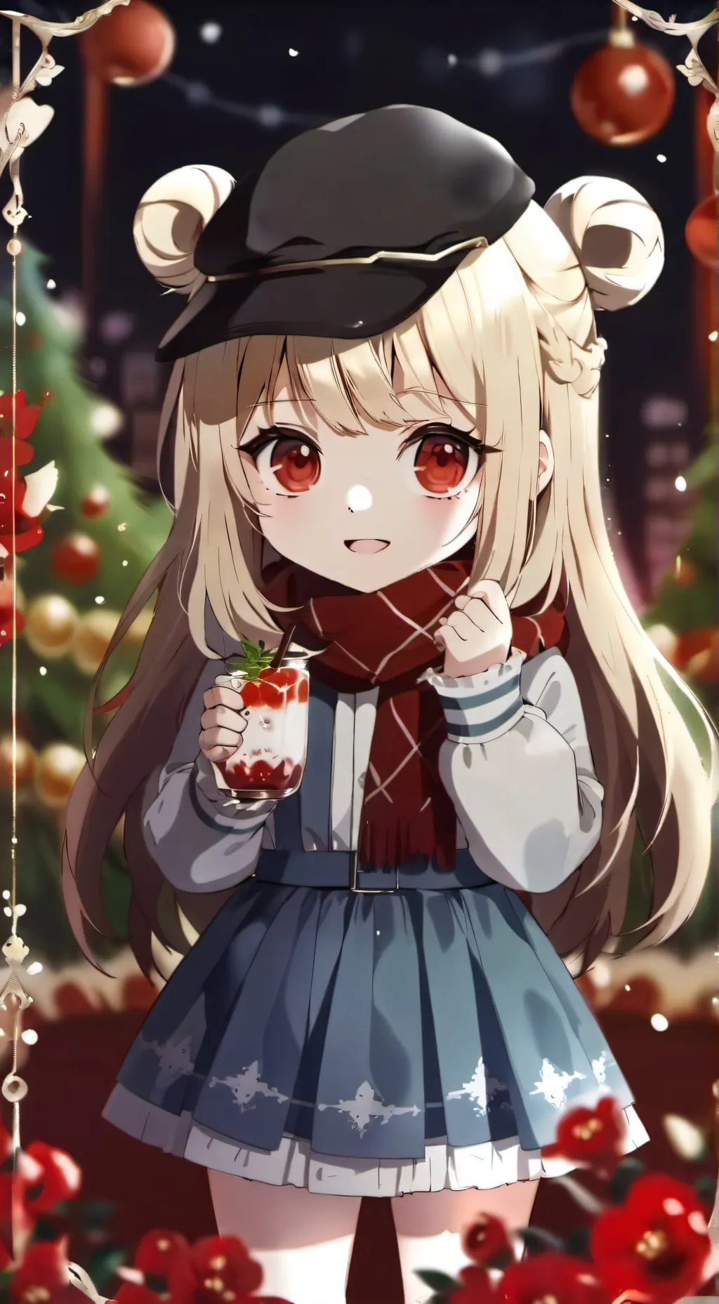 ai character: baku lil sis(cute) background