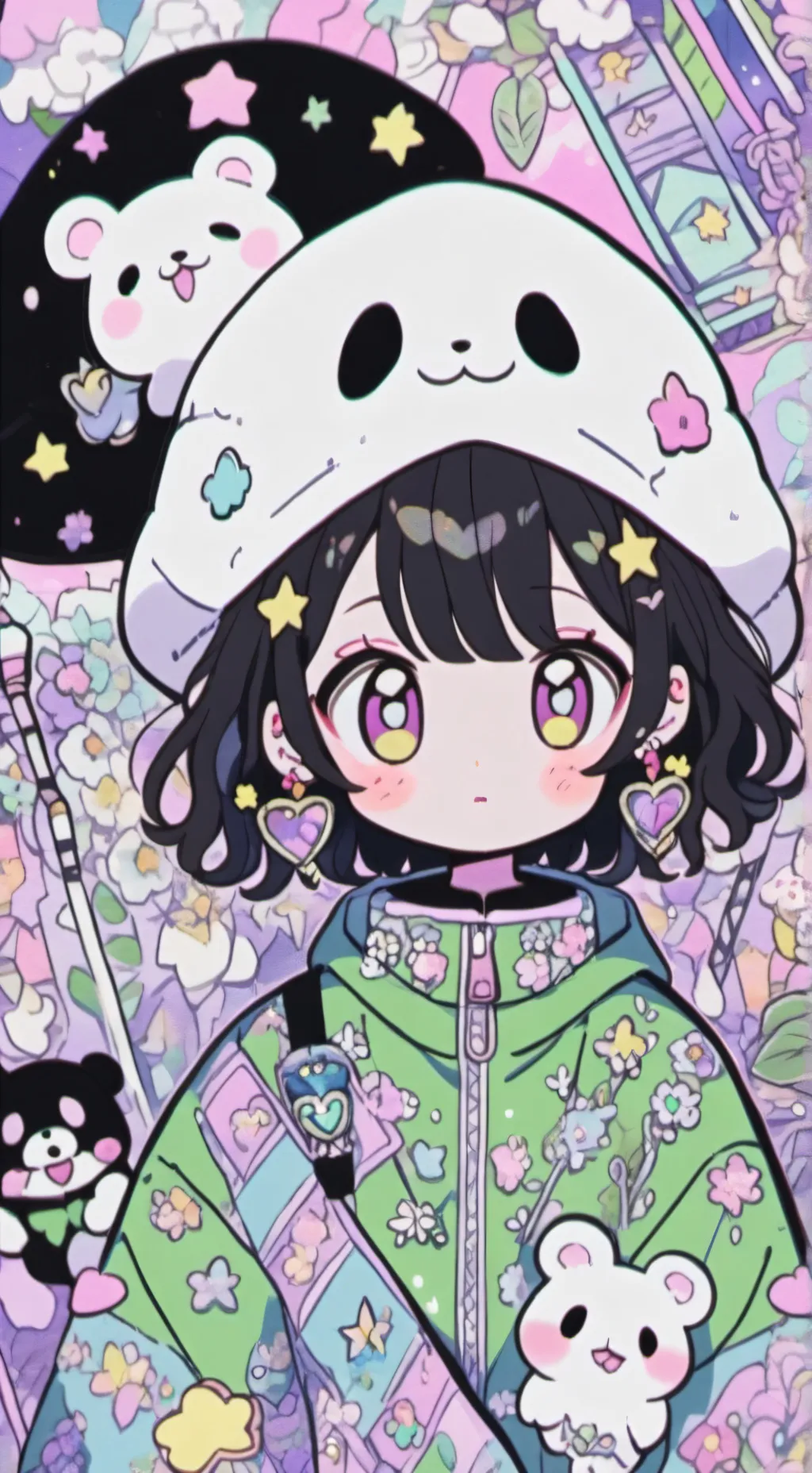 ai character: Lily as a kid background