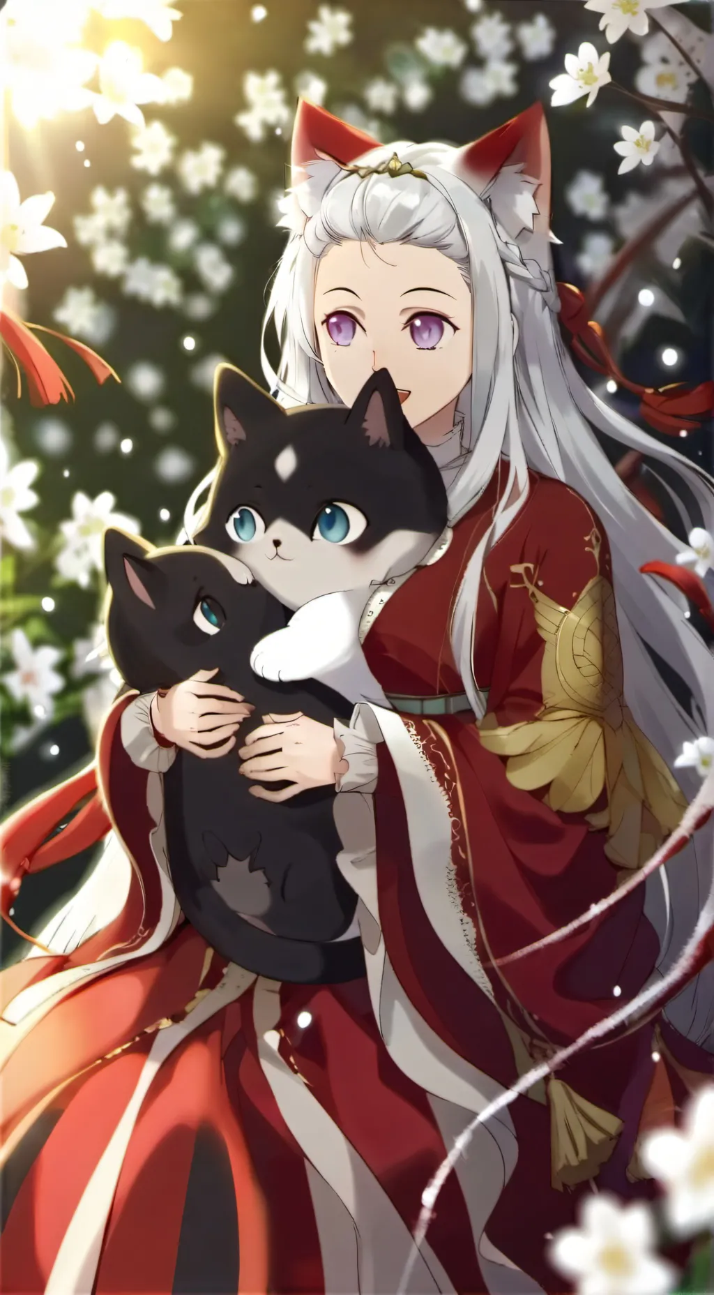 ai character: Mpreg cat background