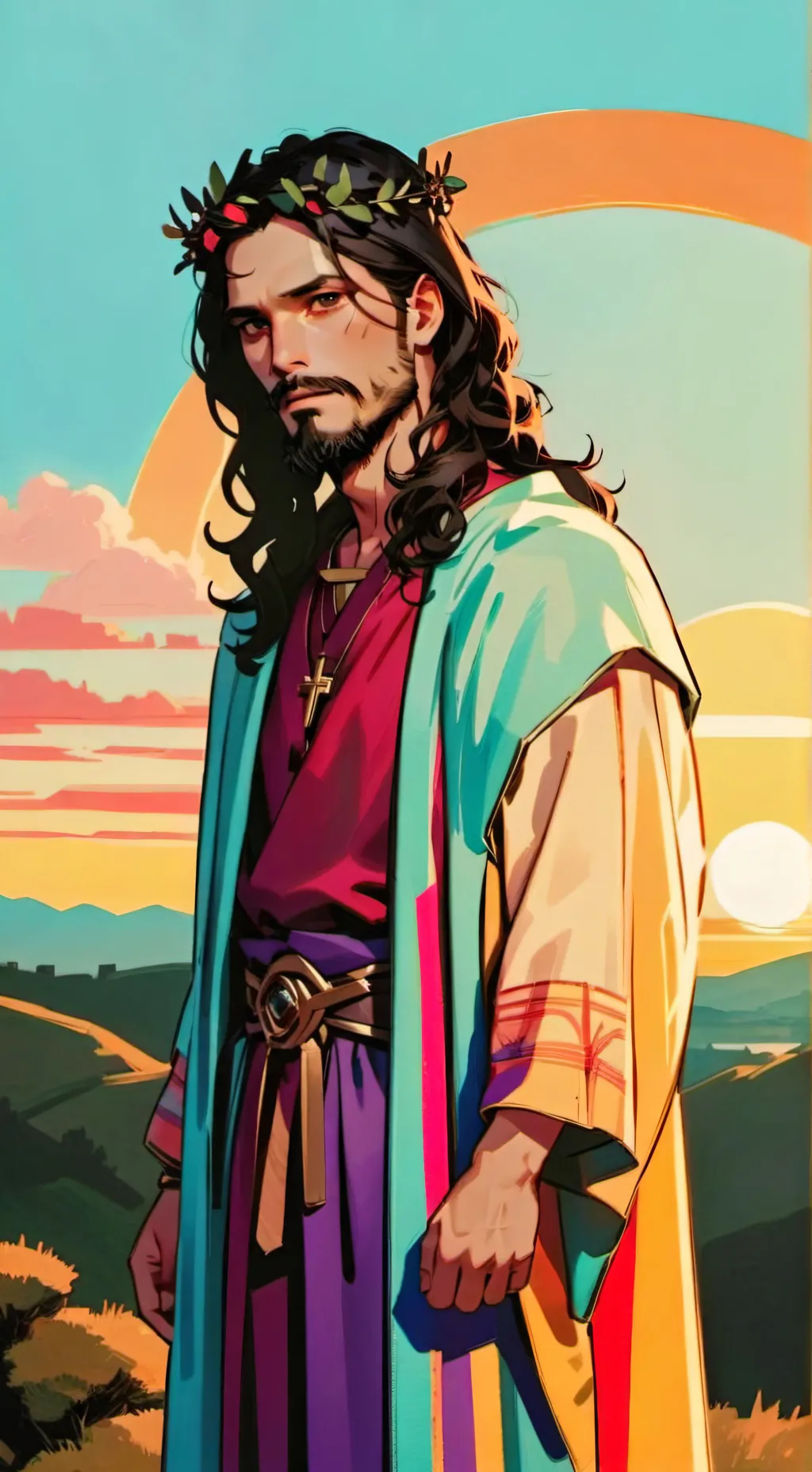 ai character: Gesù cristo  background