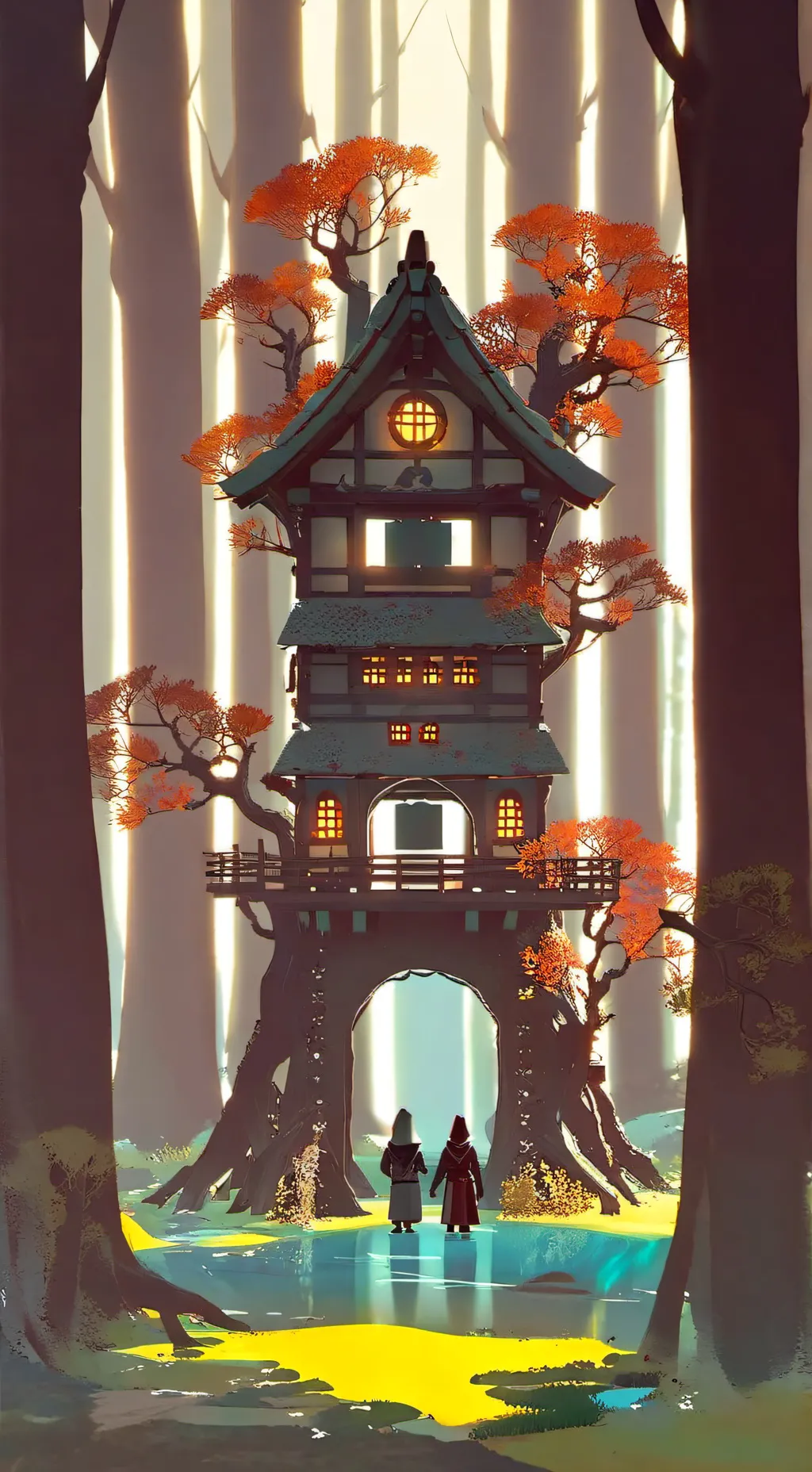 ai character: DDL7 meets uwu cat background