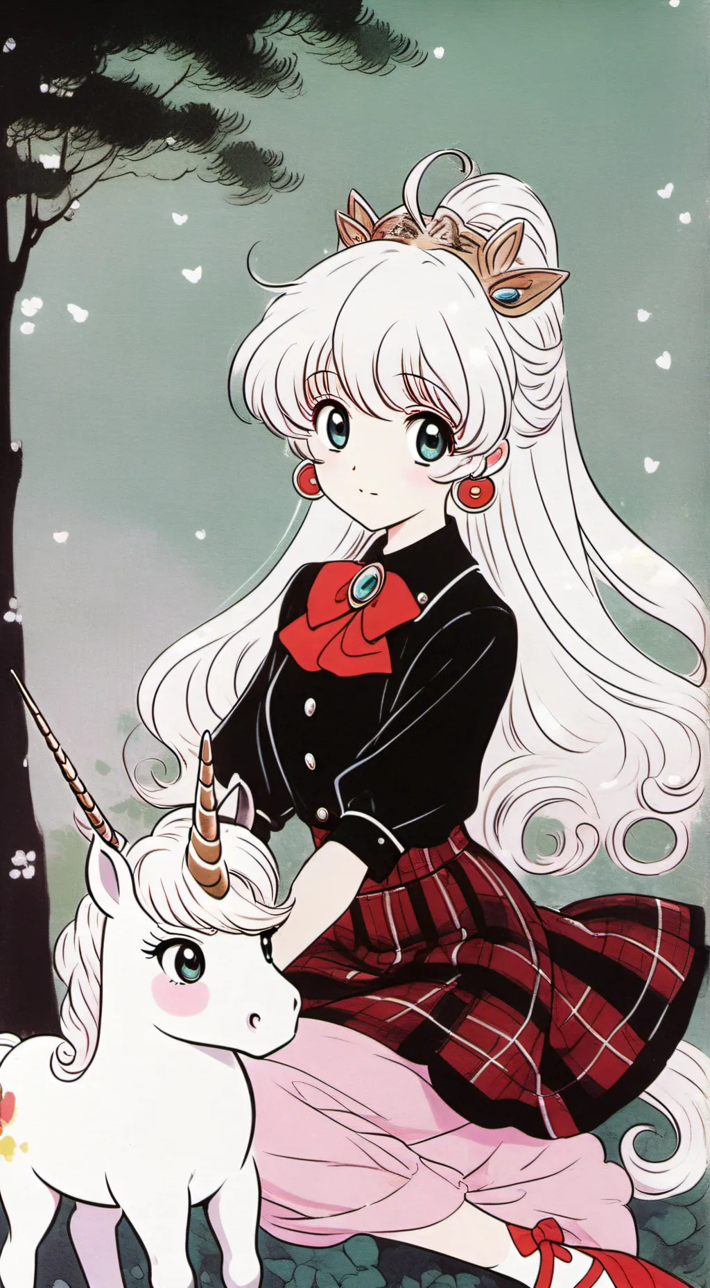 ai character: Unicorn academy background