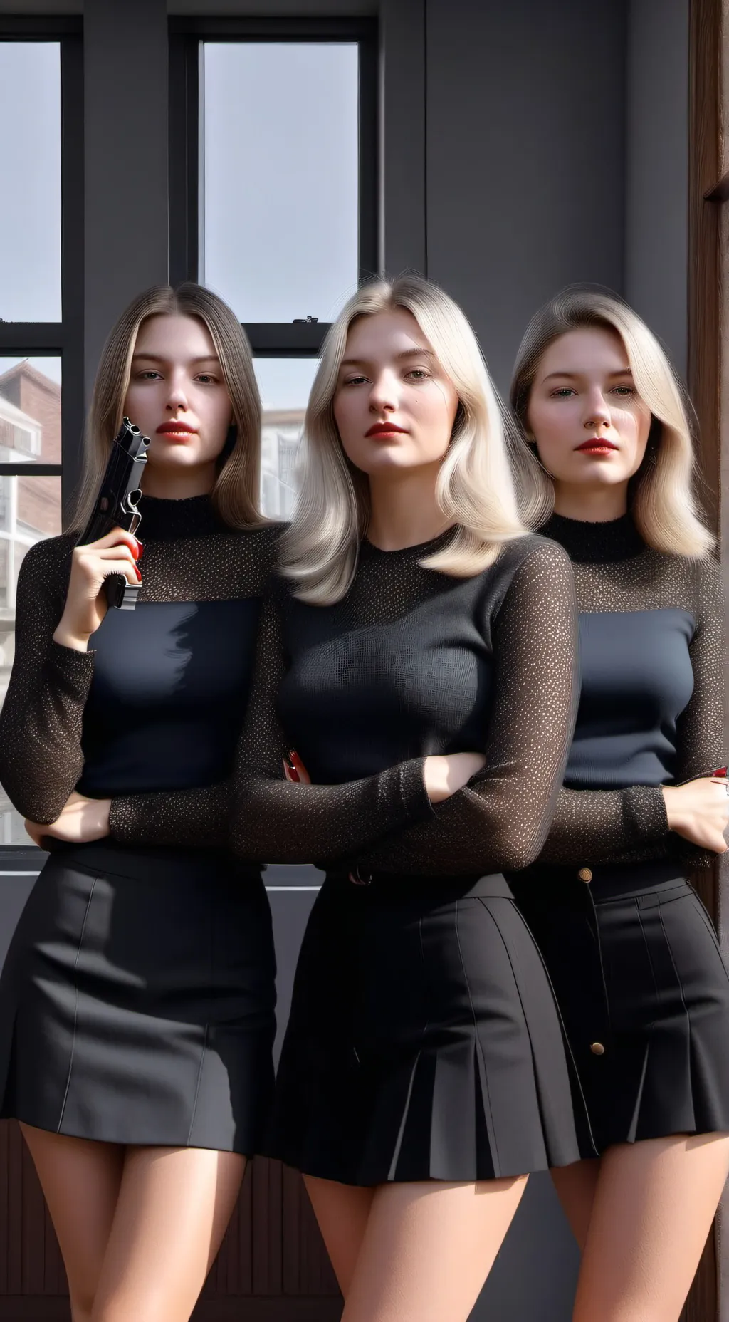 ai character: Rose&Delia&vikki  background