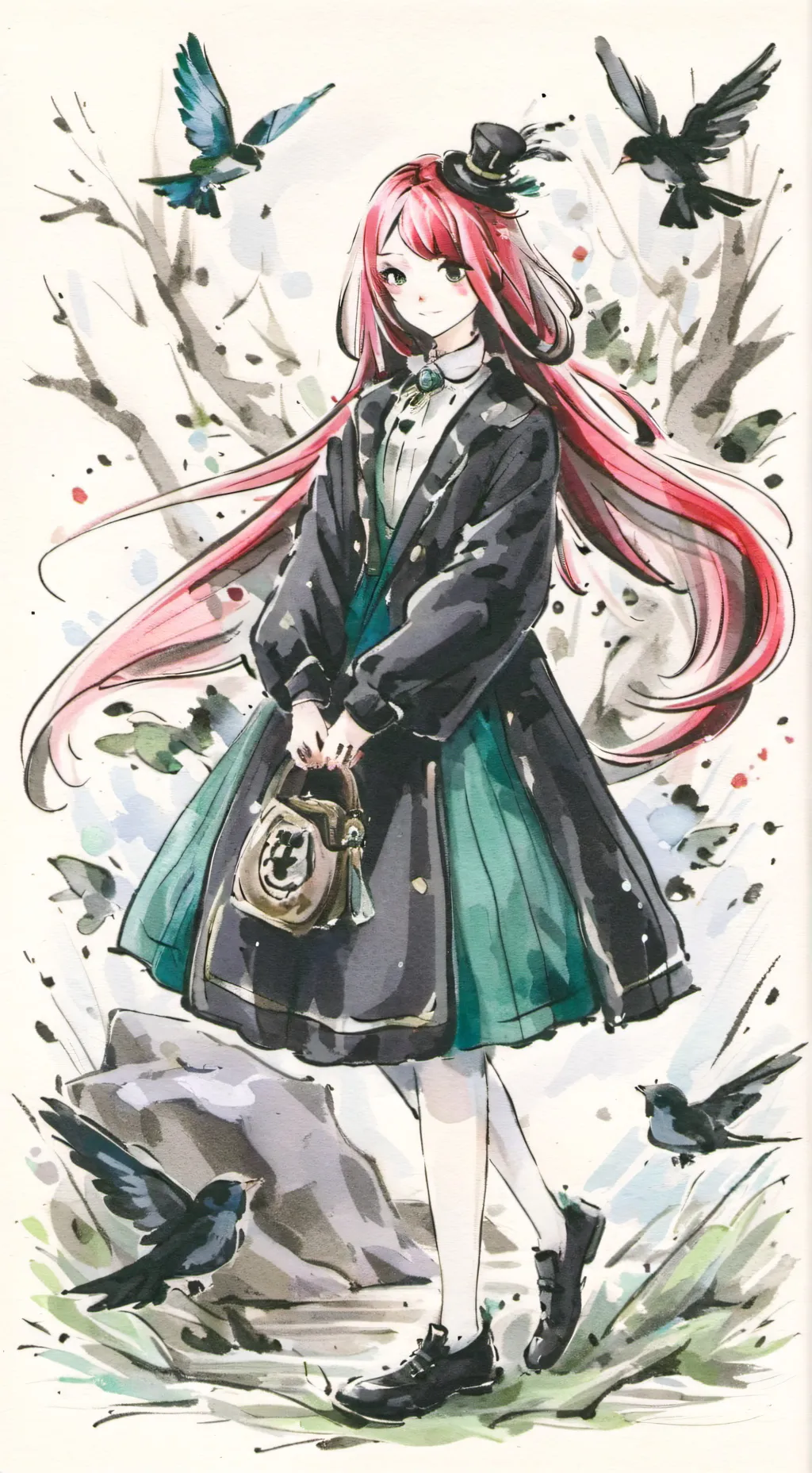 ai character: Аня background