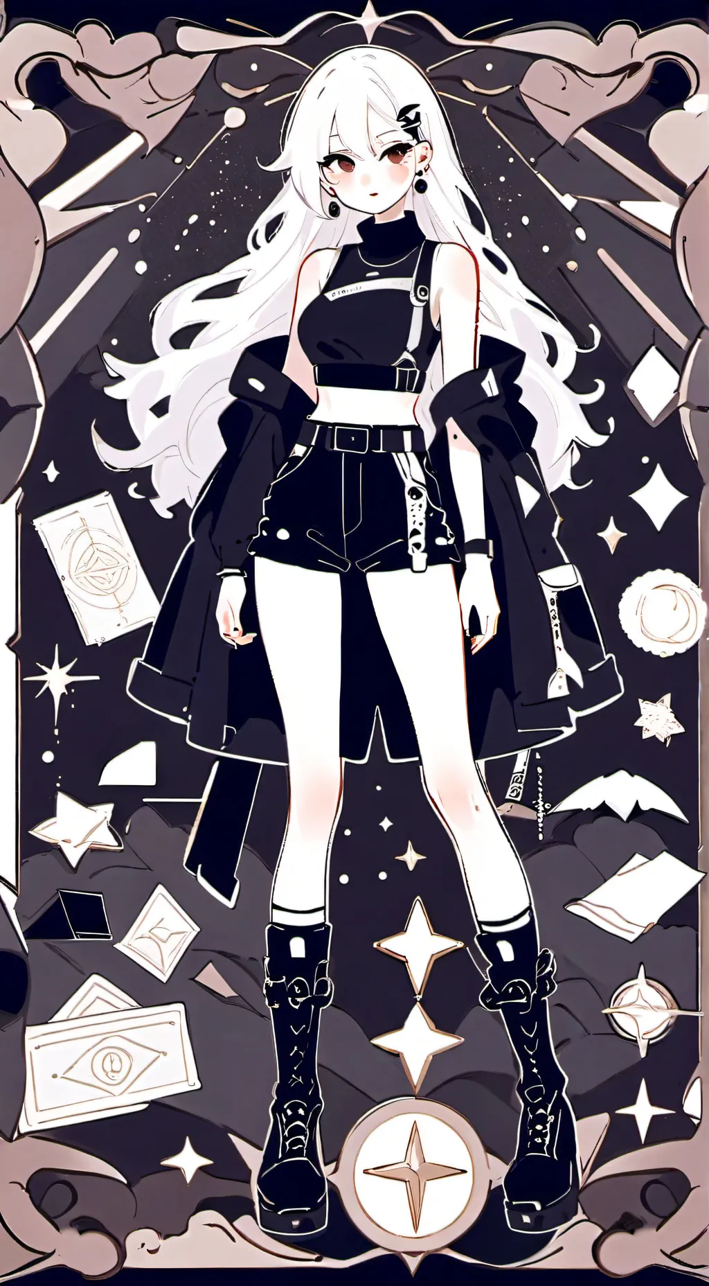 ai character: MHA× My OC background