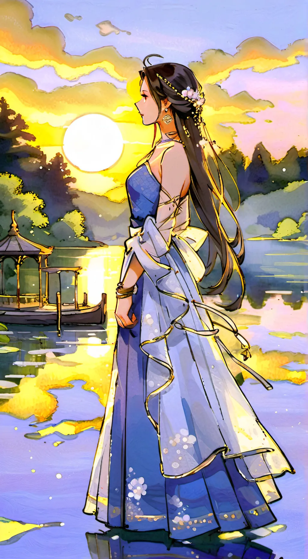 ai character: sirena  background