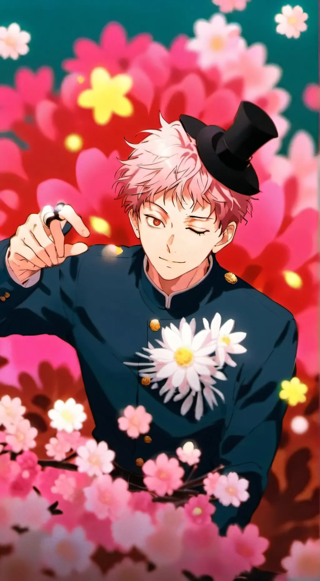 ai character: Itadori y megumi background