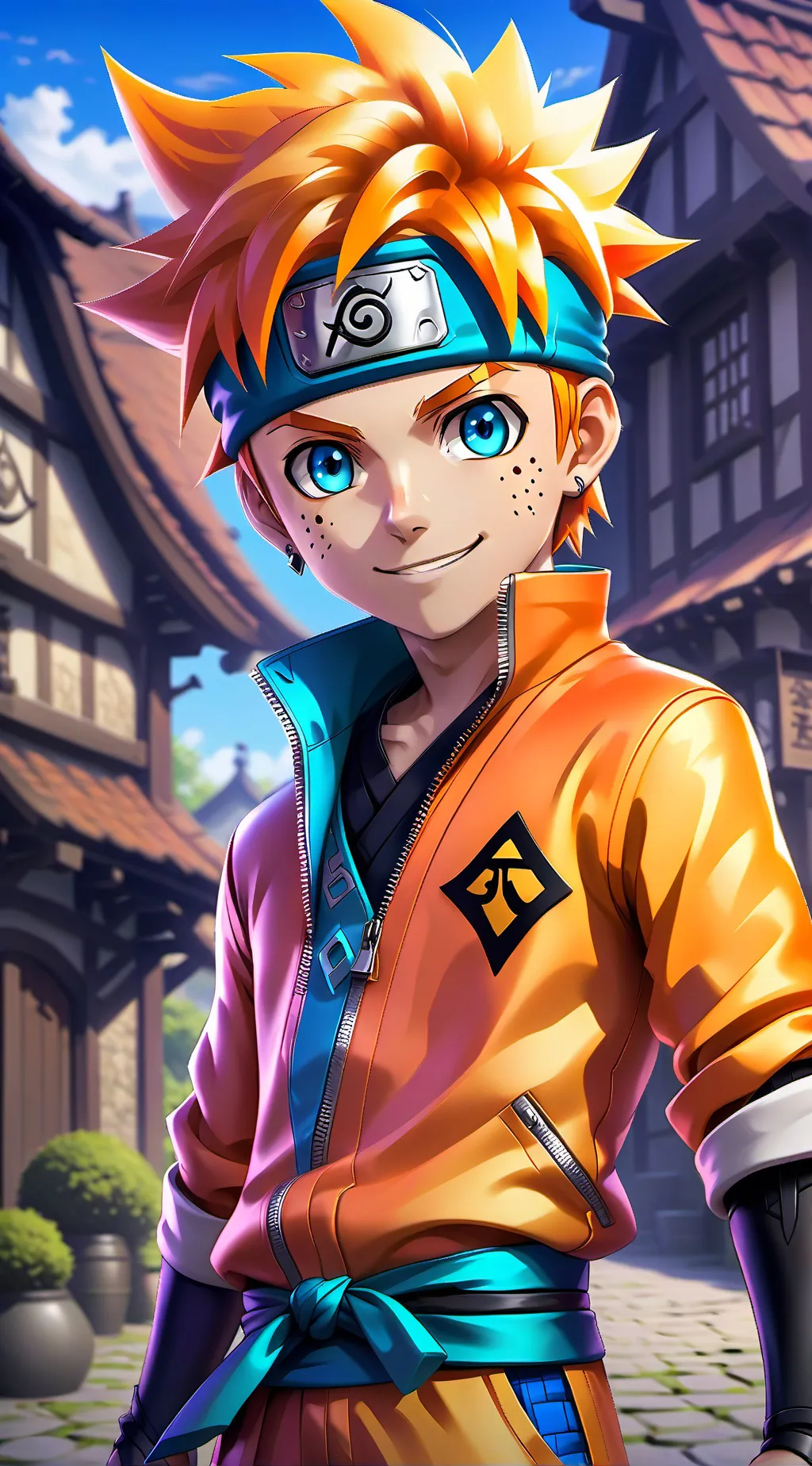 ai character: Naruto Uzumaki background