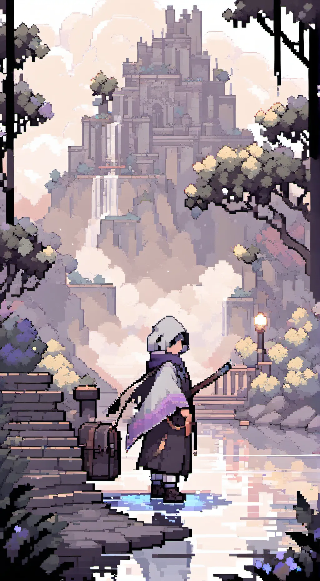 ai character: DW BEACH my oc too background