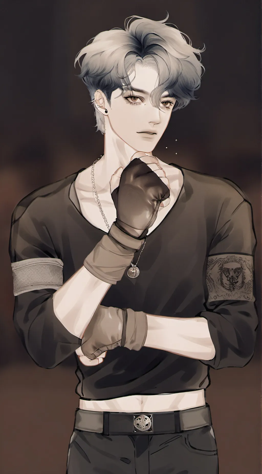 ai character: Leonardo  background