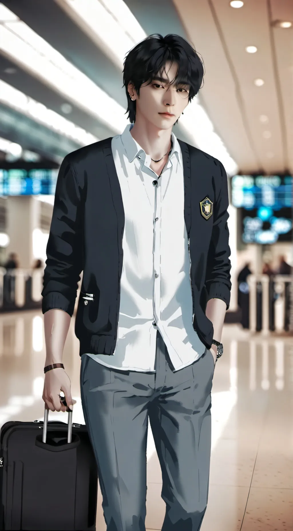 ai character: Hyunjin background