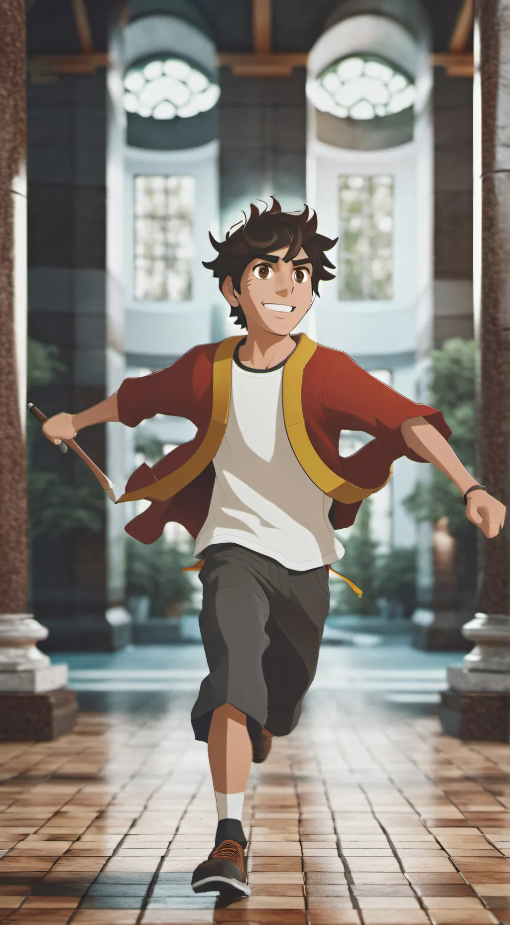 ai character: percy Jackson background