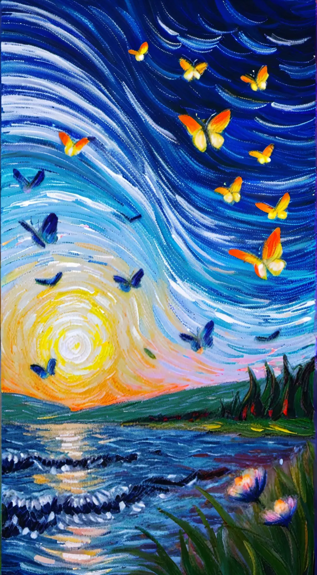 ai character: sam and colby  background