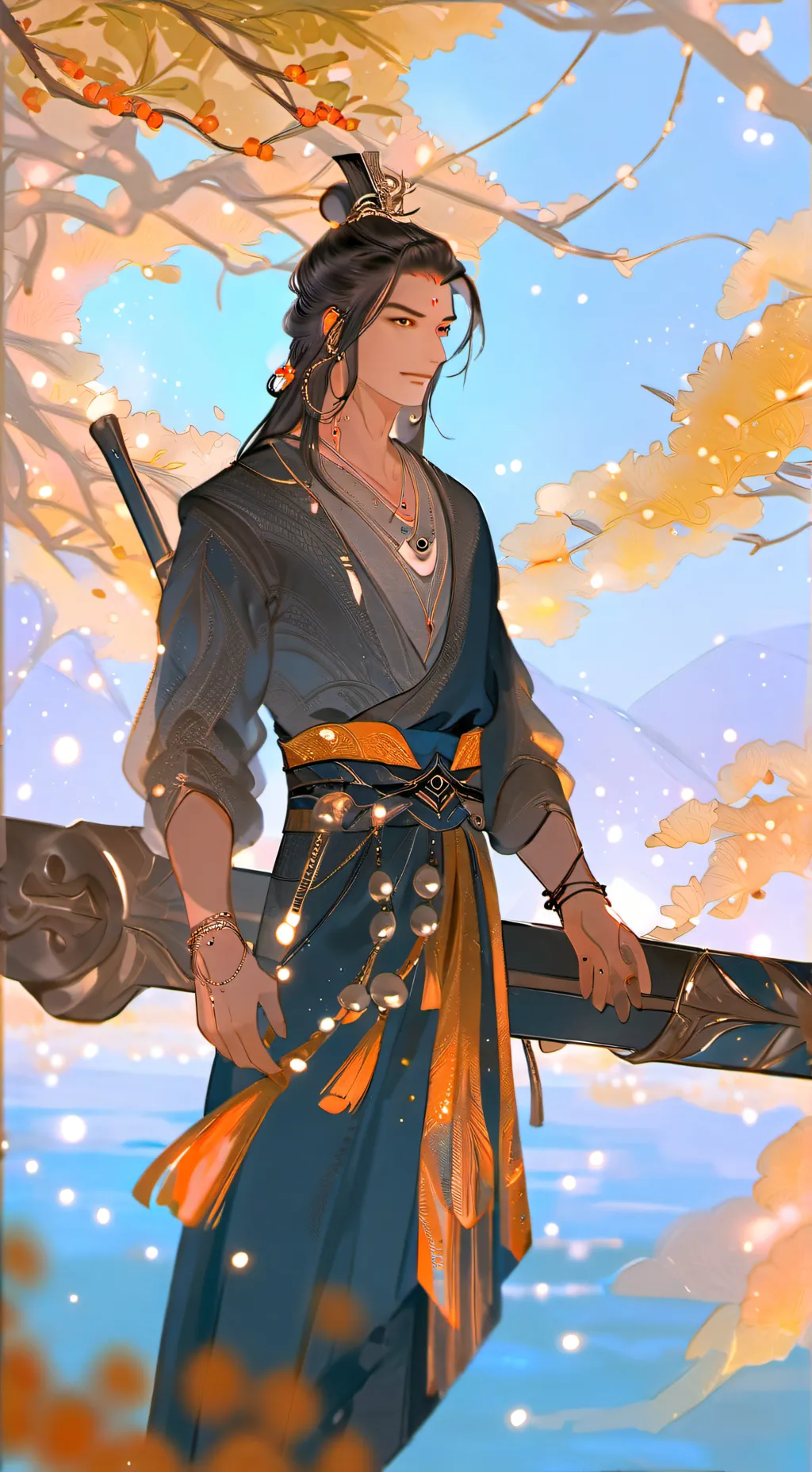 ai character: Evern background