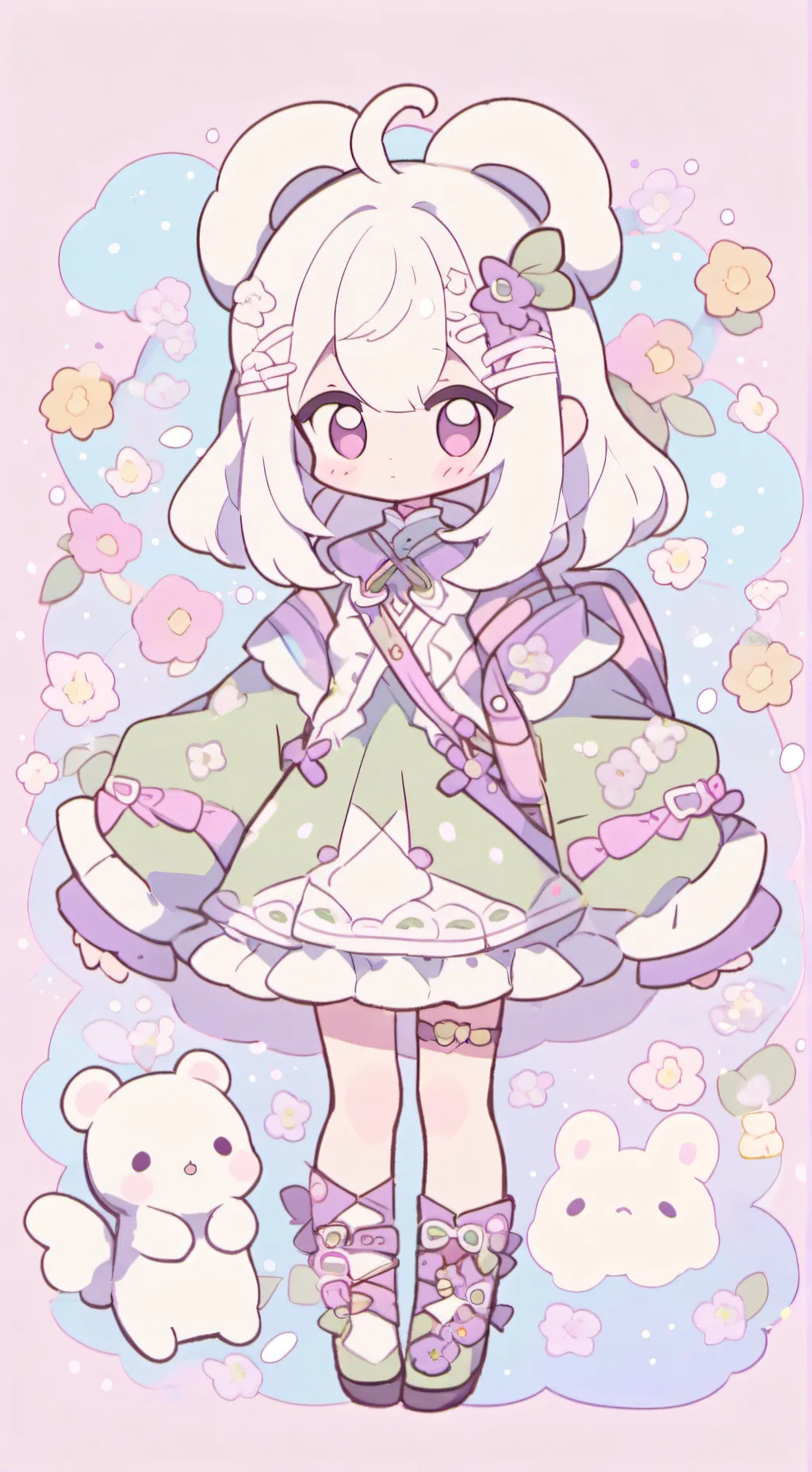 ai character: GIYUU ❤️ background