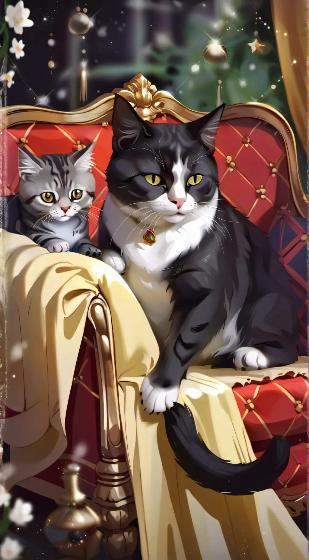 ai character: Whiskers & Paws background