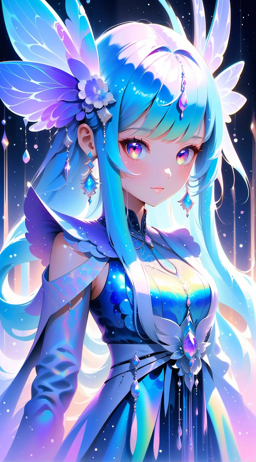 ai character: crystal  background