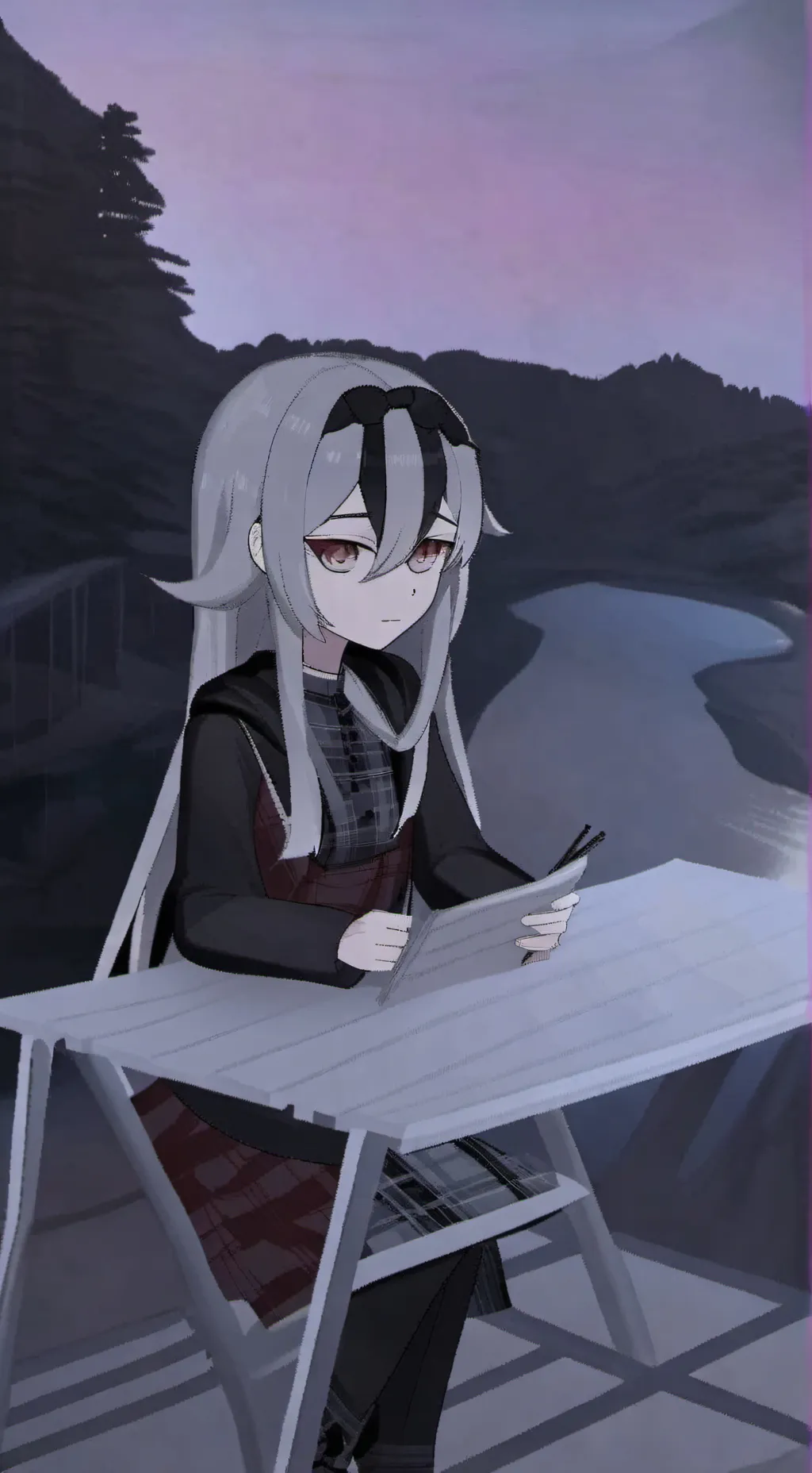 ai character: Kayoko Onikata  background