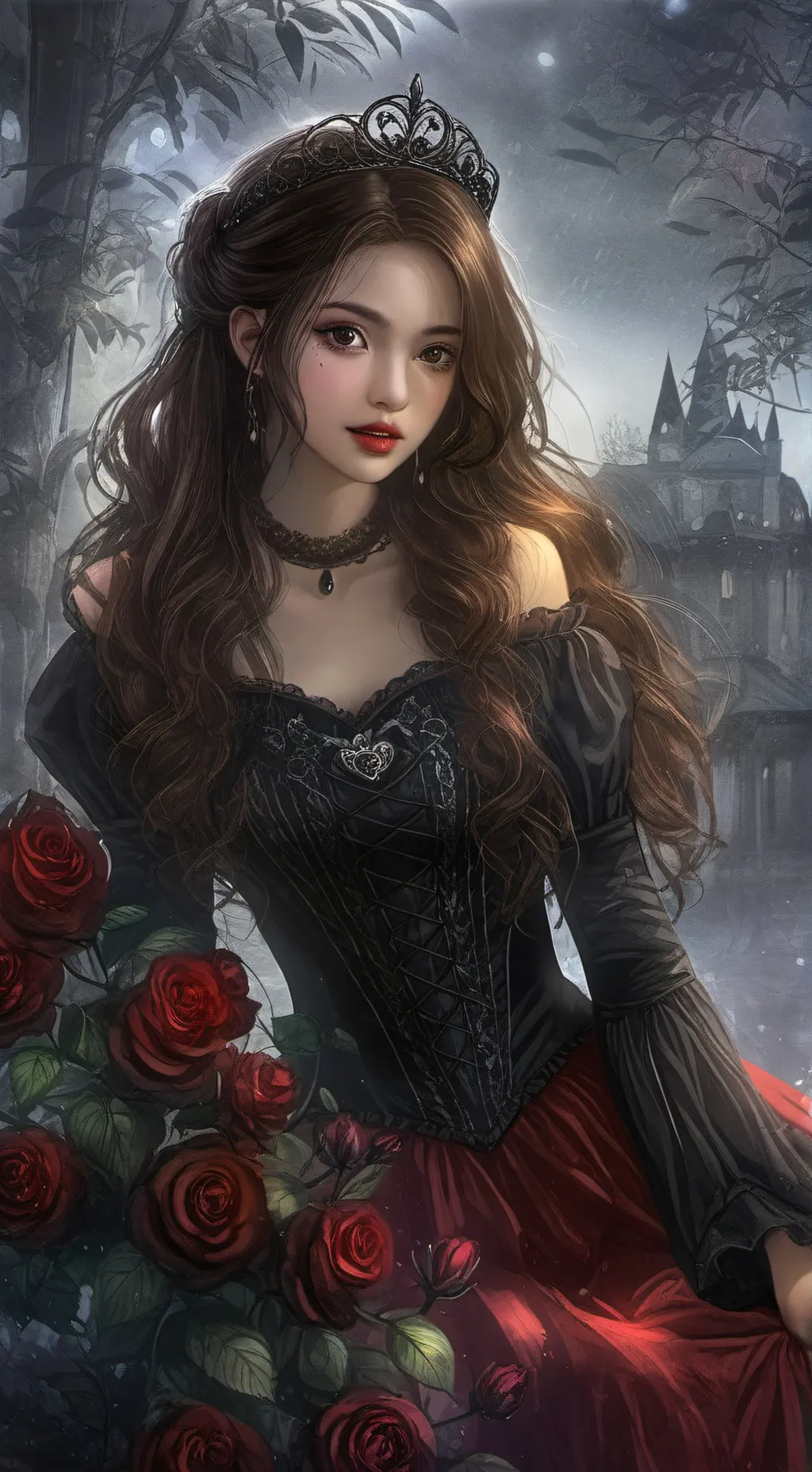 ai character: Rose background