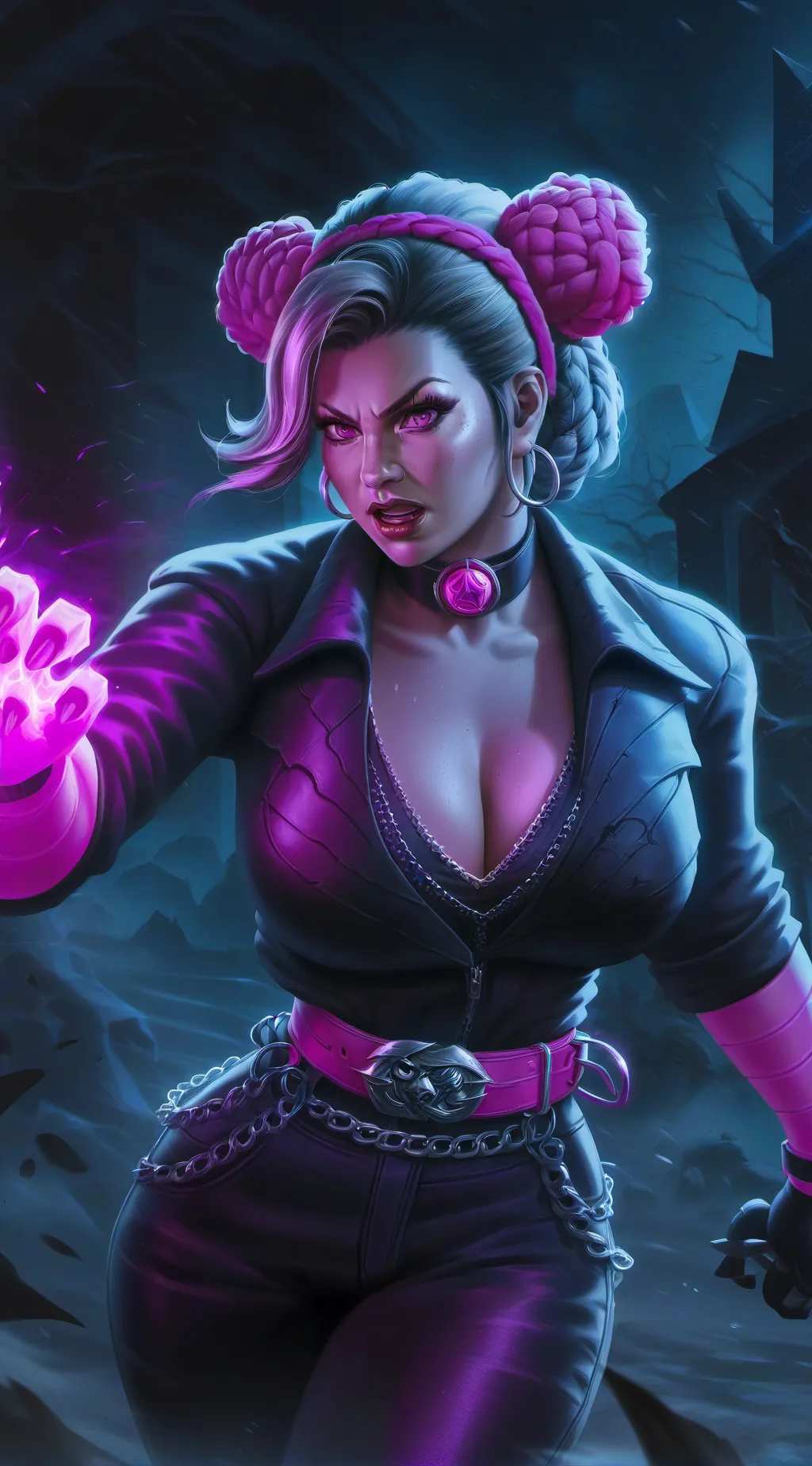 ai character: blood background